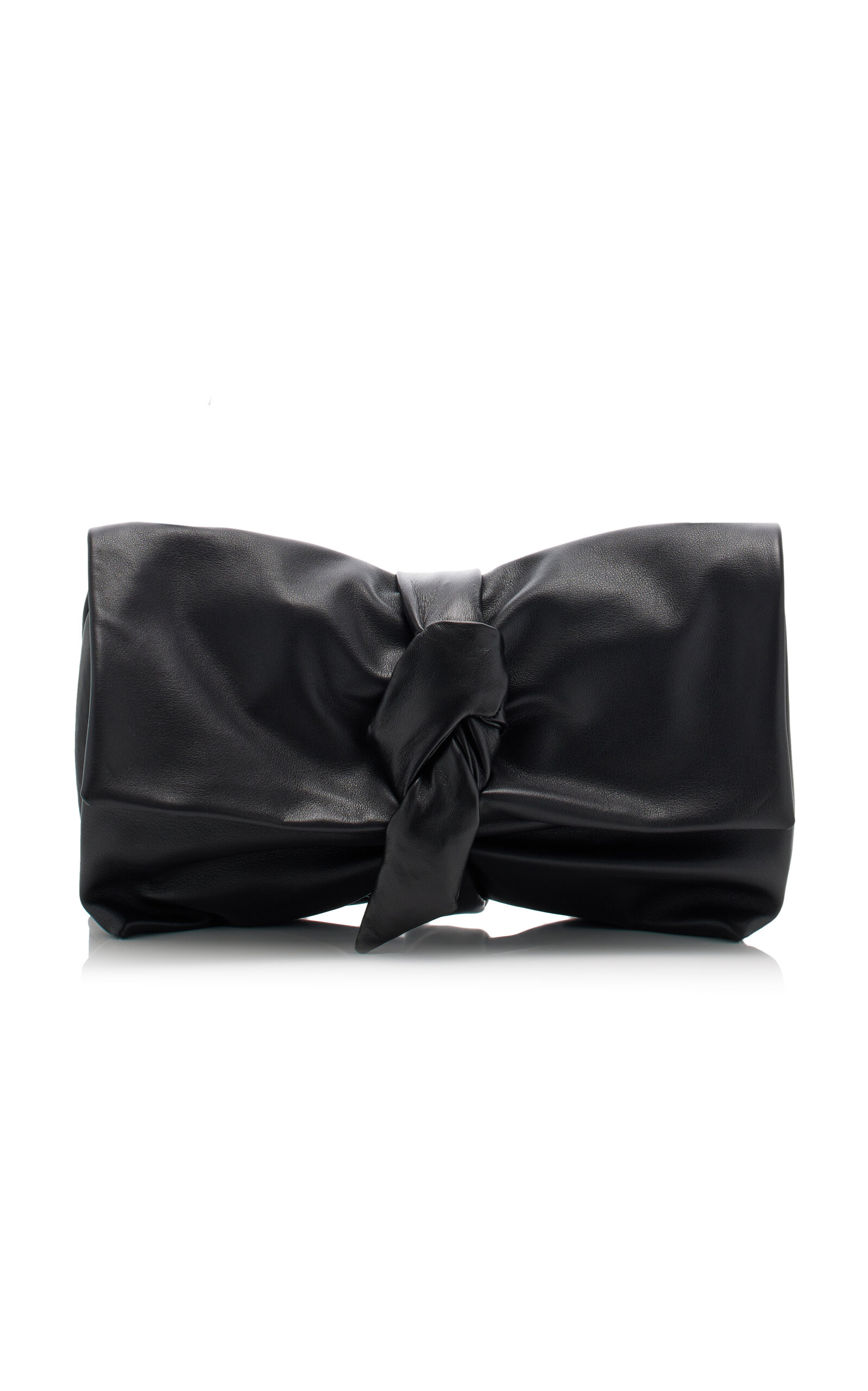 Knotted Leather Clutch