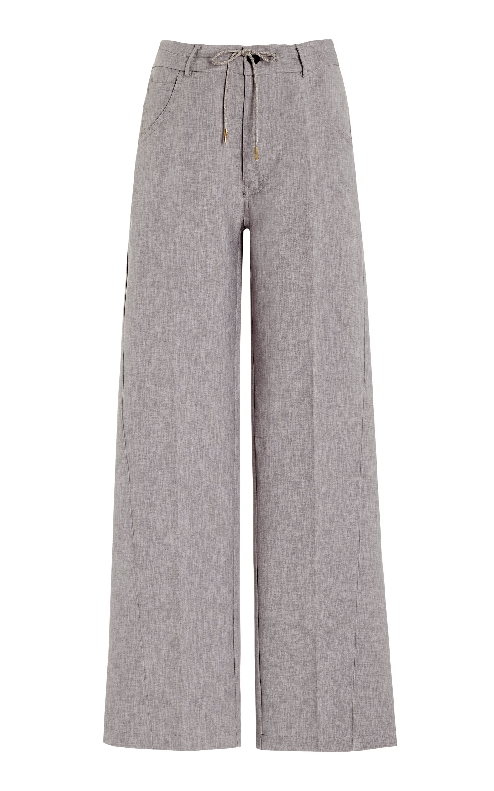 Iris Paperbag-Waist Wide-Leg Pants