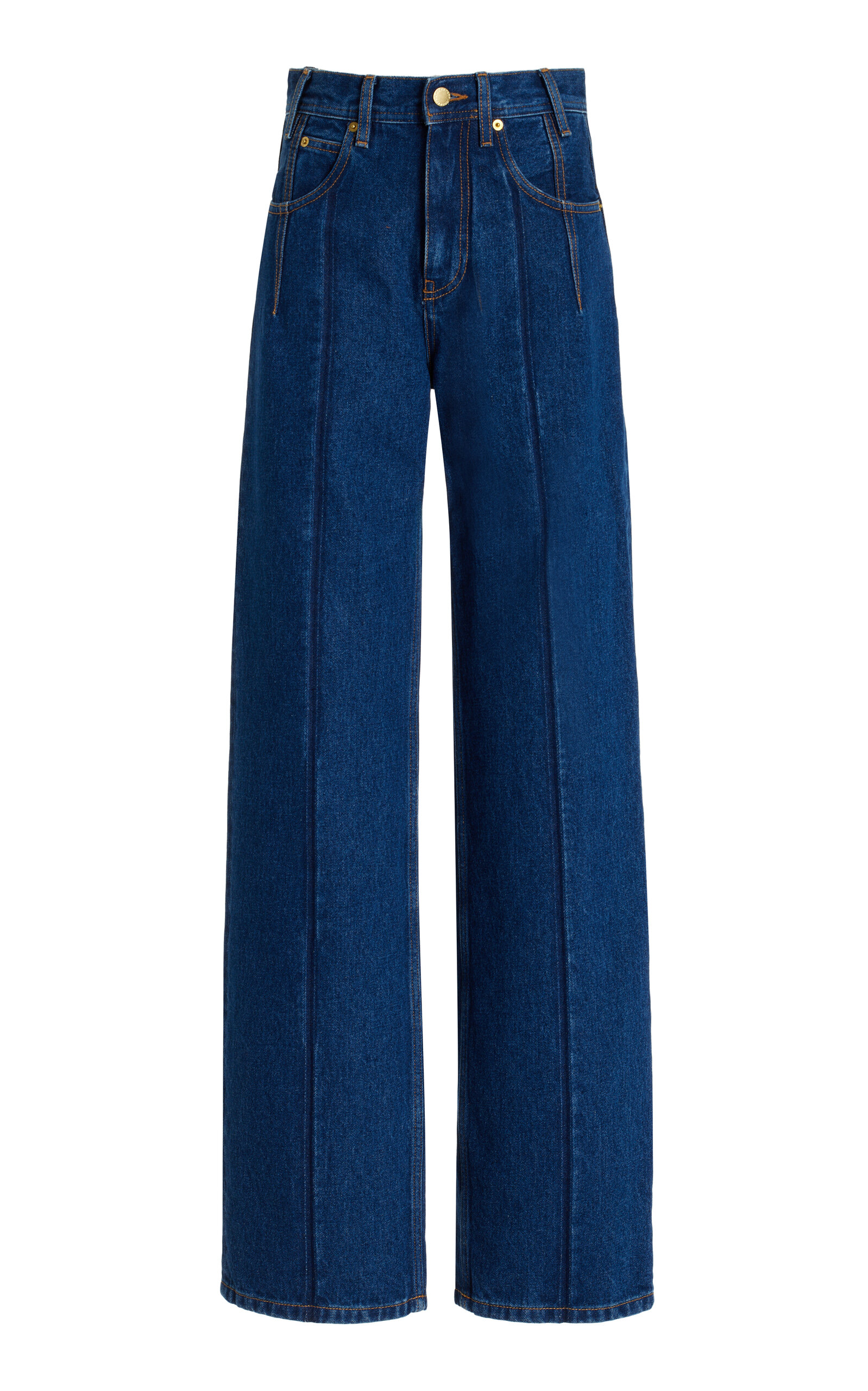 Lu Rigid High-Rise Straight-Leg Jeans