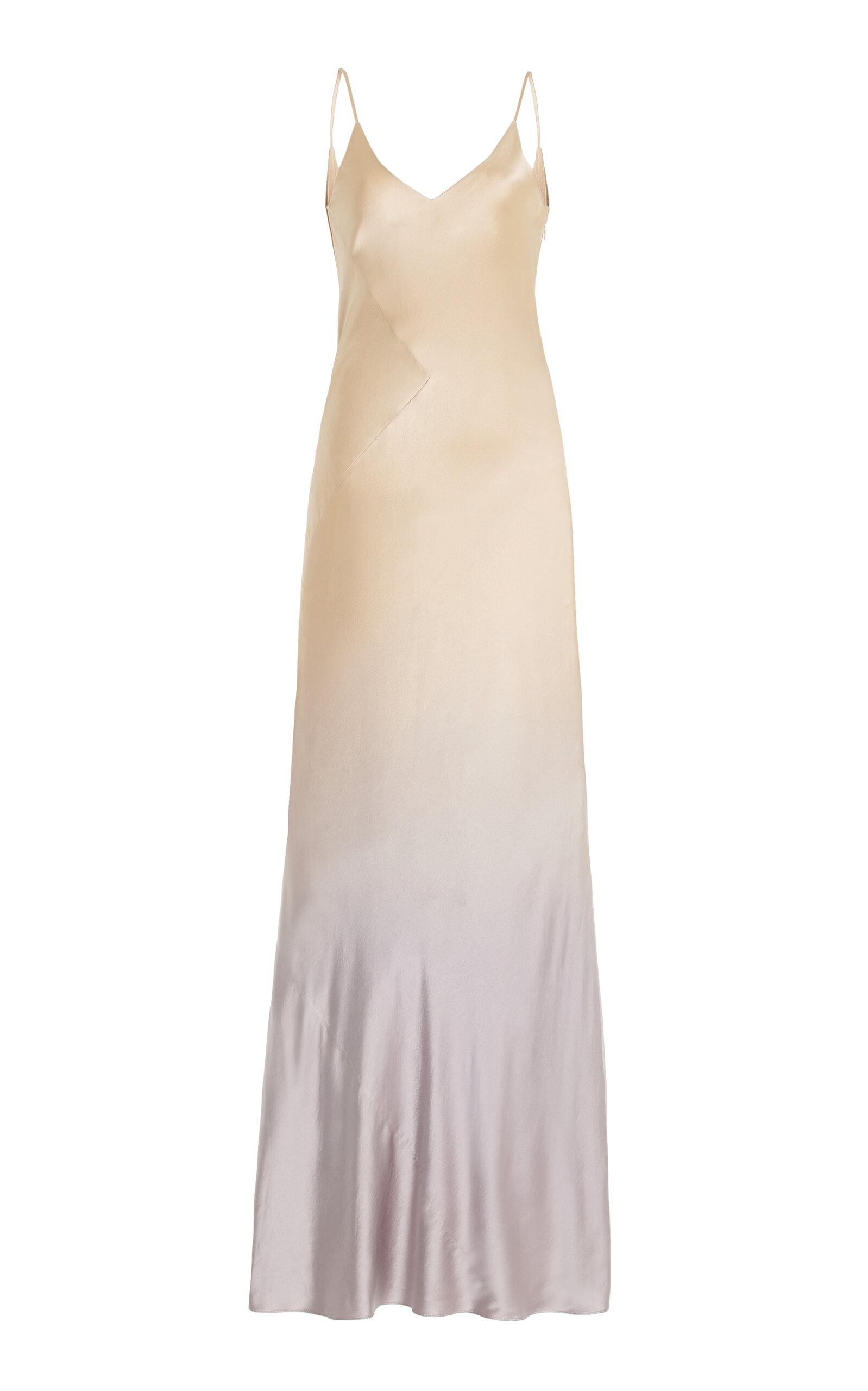 Exclusive Gradient Silk Slip Gown