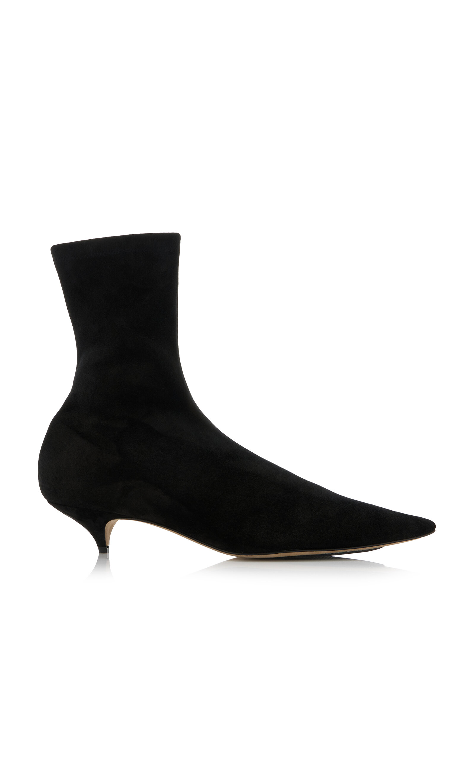 Shop The Row Liisa Suede Booties In Black