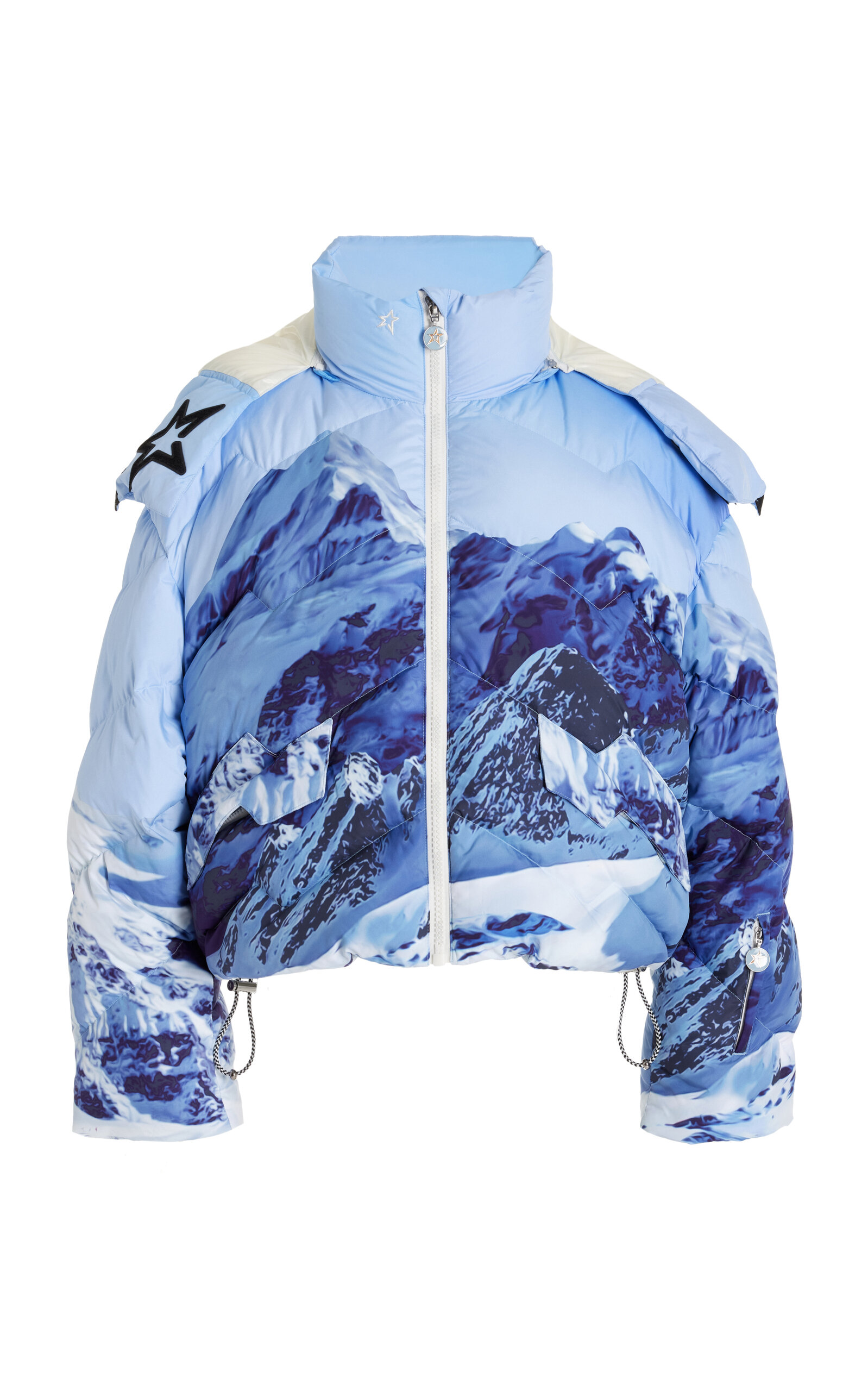 Perfect Moment Mountain Puffer Down Ski Jacket In Blue