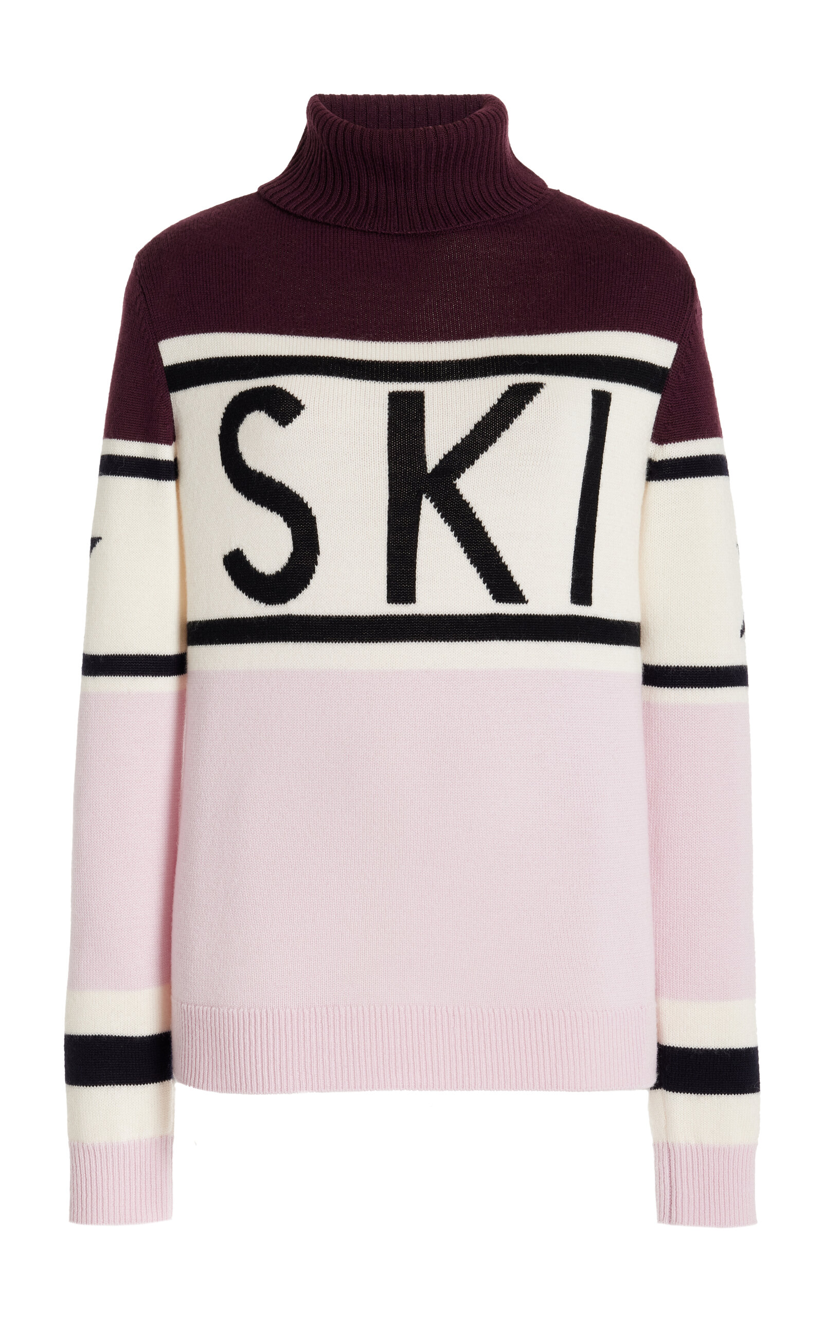 Shop Perfect Moment Schild Wool Ski Sweater In Purple