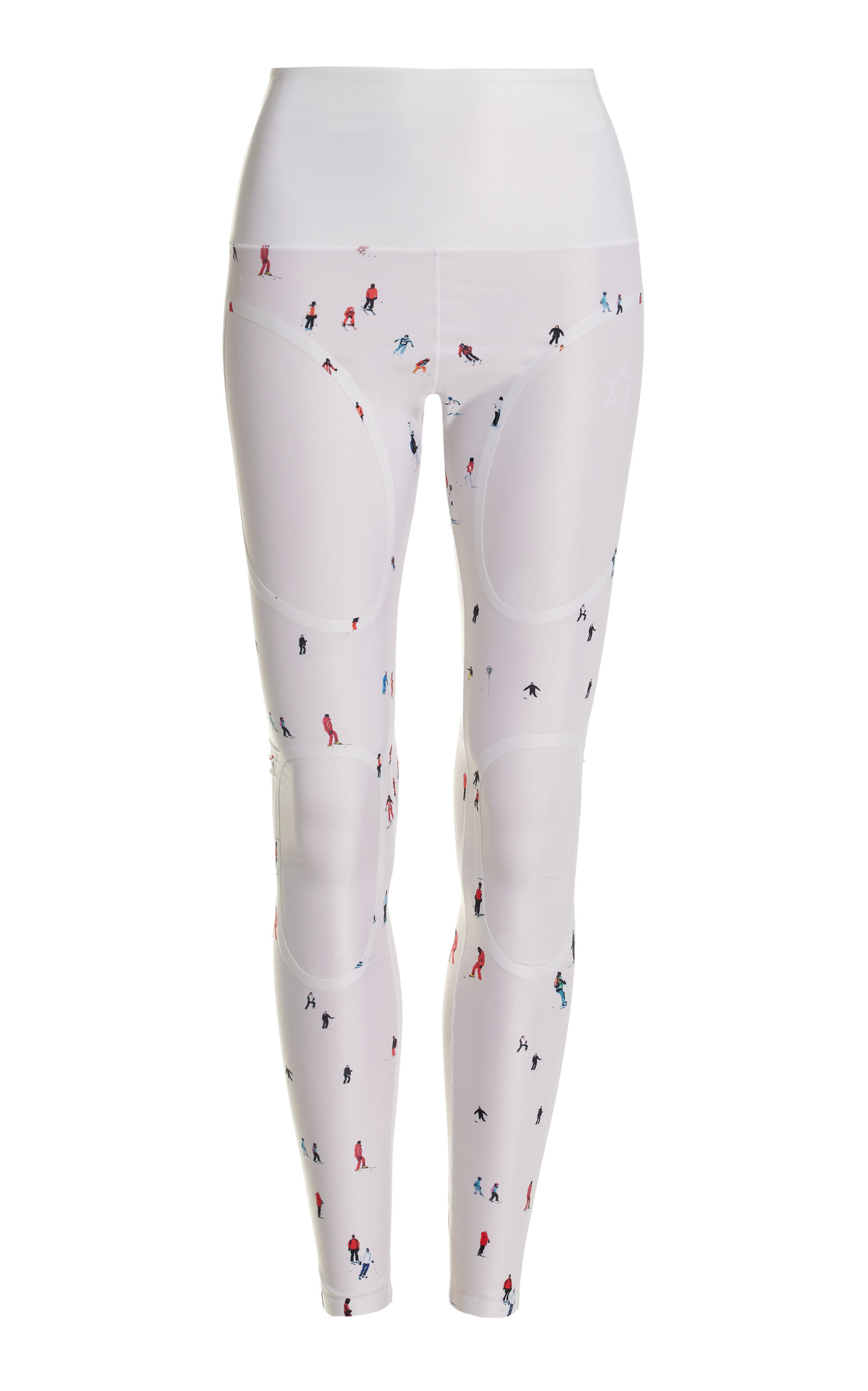 Perfect Moment Active Printed Ski Compression Leggings In White