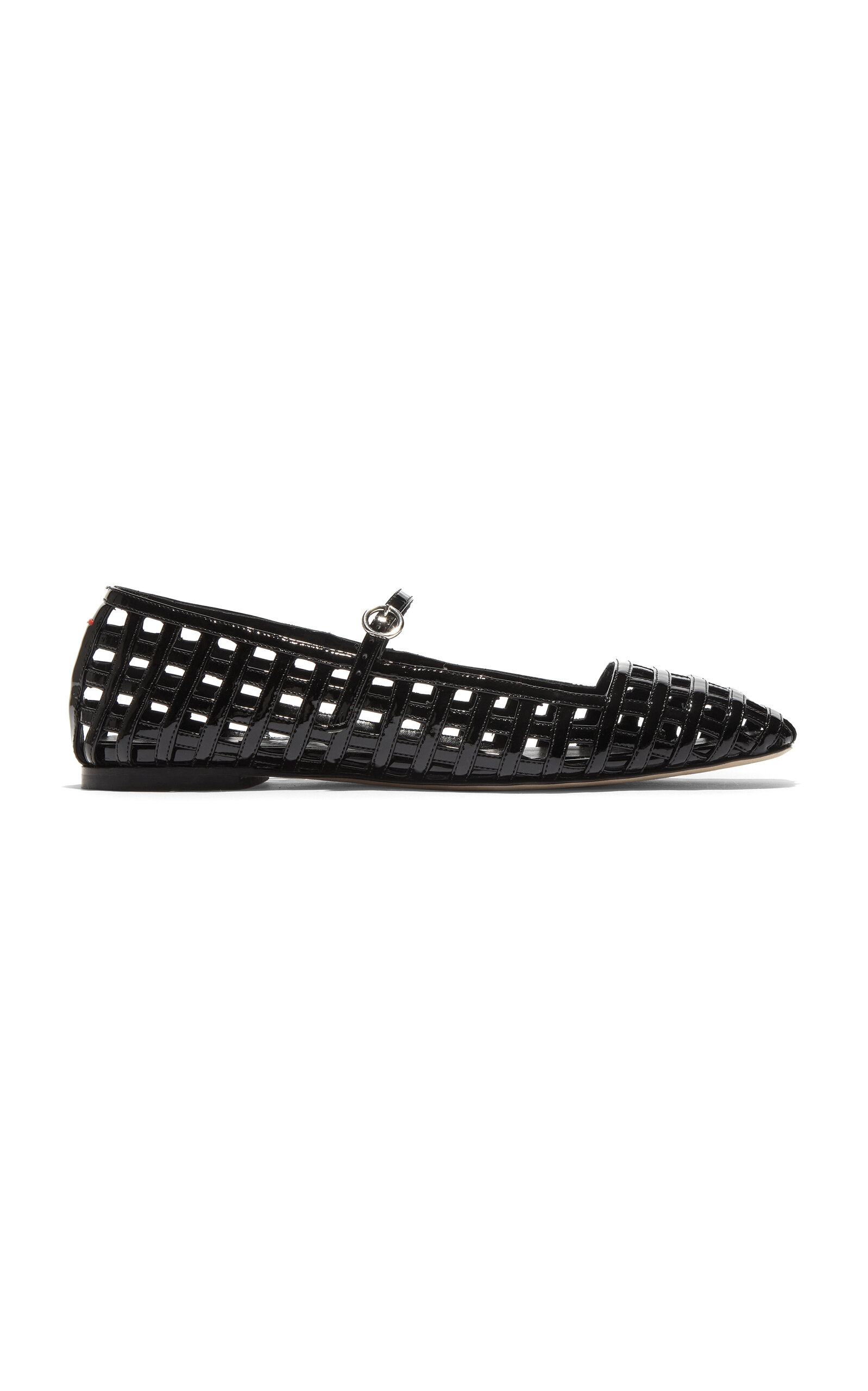 Shop Aeyde Uma Patent Leather Mary Jane Flats In Black