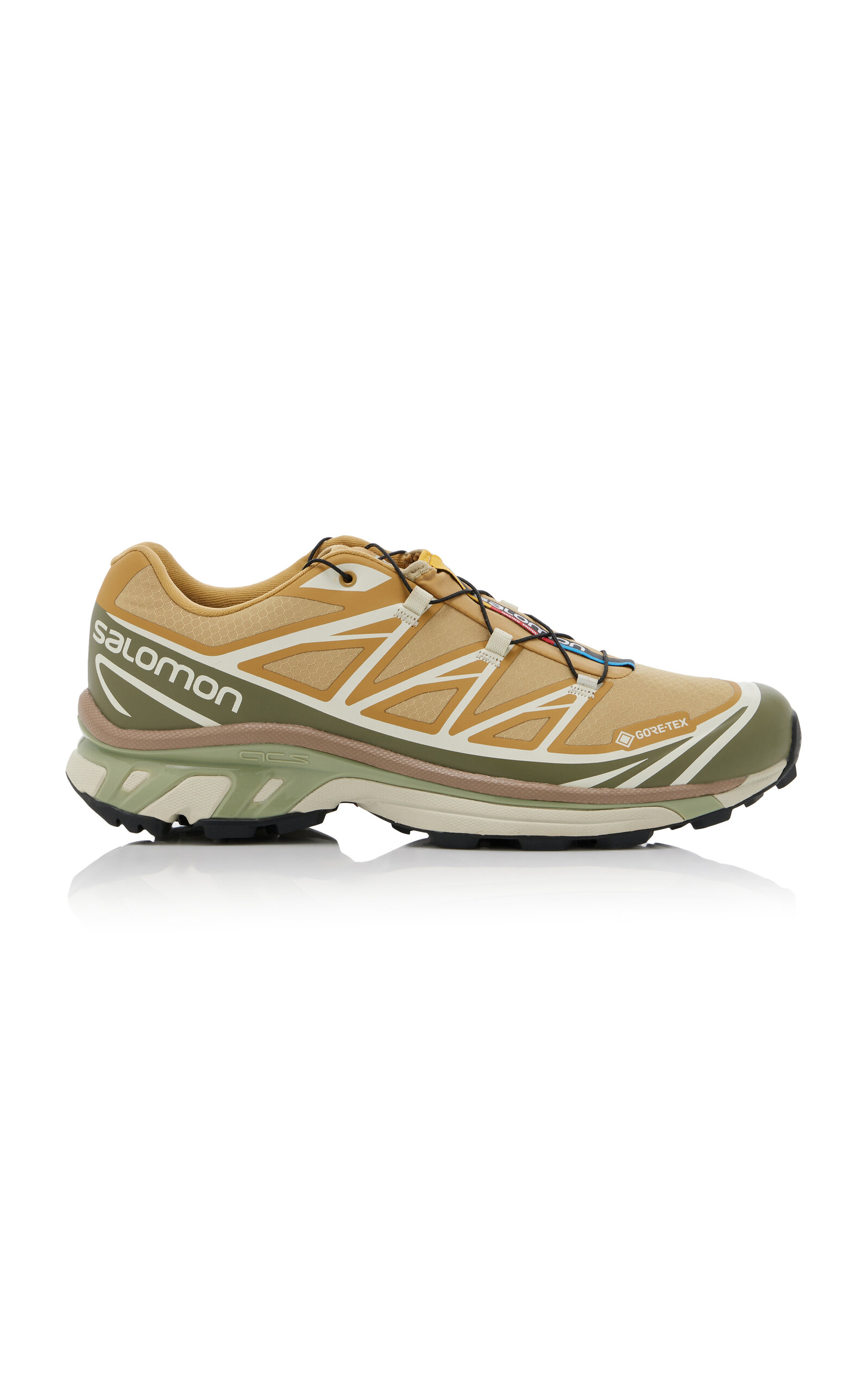 Shop Salomon Xt-6 Gore-tex Sneakers In Yellow