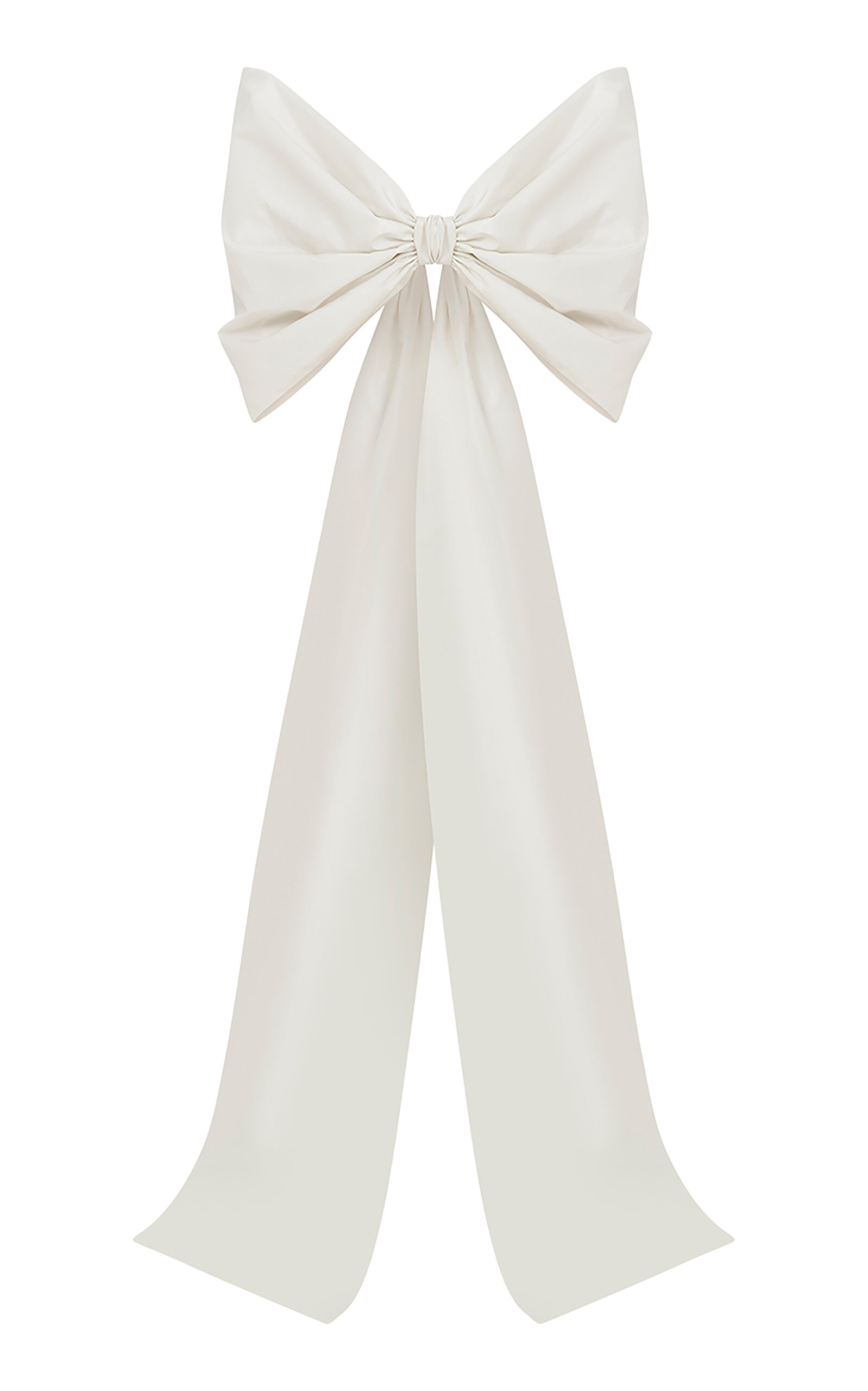 . Exclusive Saint Bow-Effect Taffeta Top