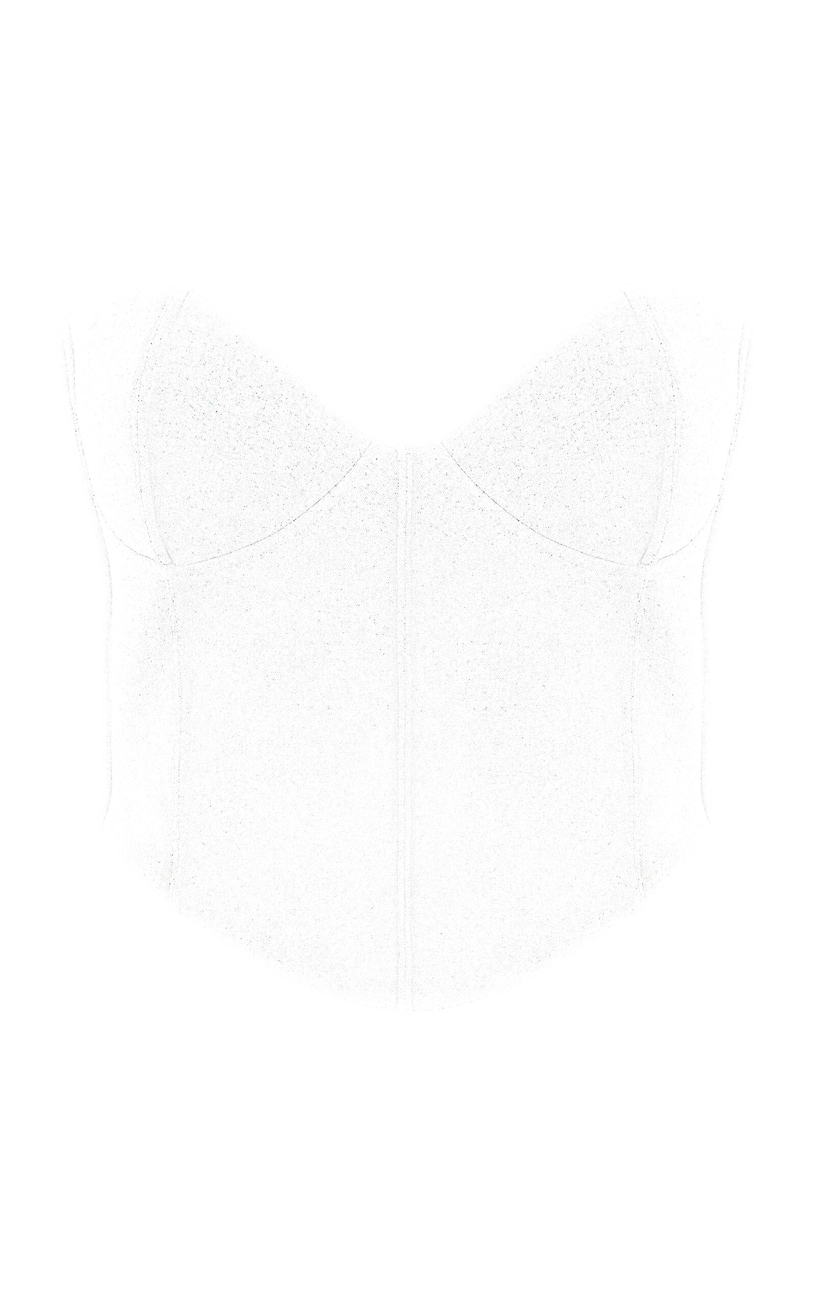 Ila Nikki Seamed Corset Top In White