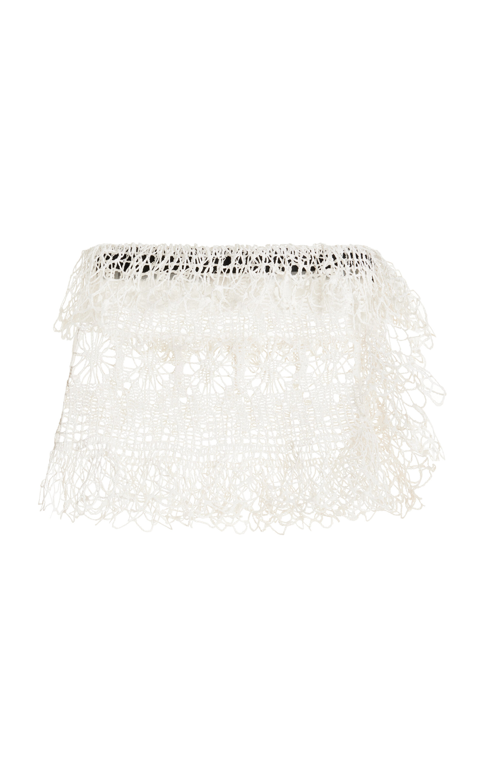 Ames Crocheted Cotton Mini Skirt