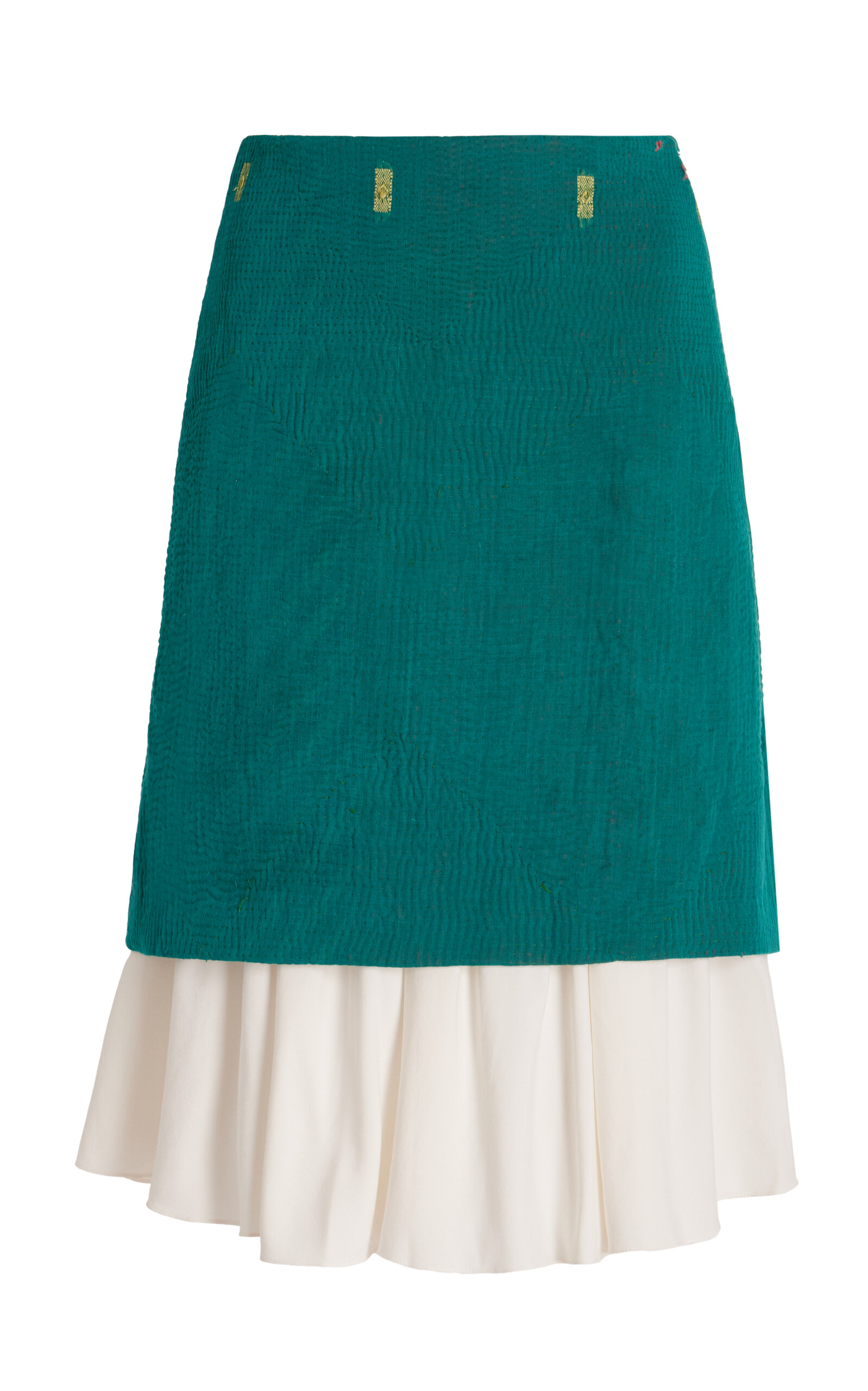 Triumph Layered Cotton And Silk Skirt