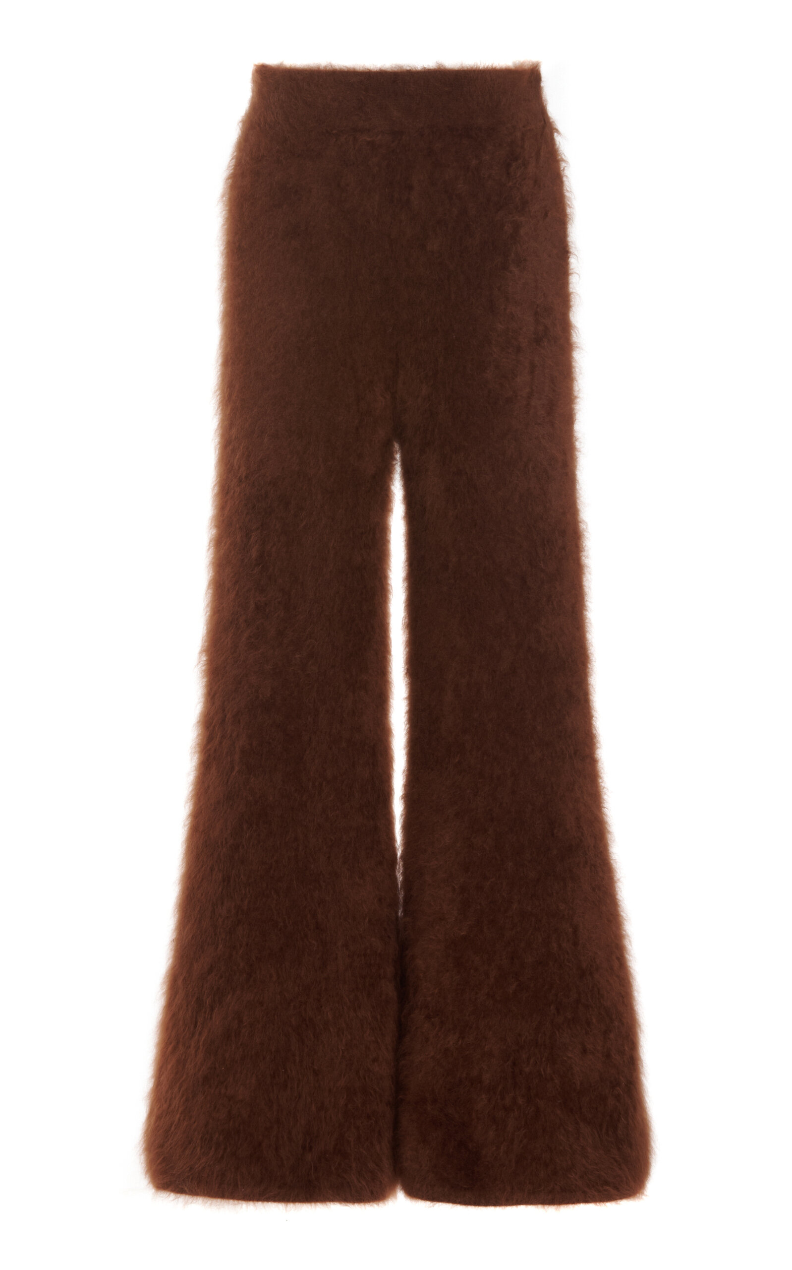 Shop Lisa Yang Ellery Cashmere Flared Pants In Brown