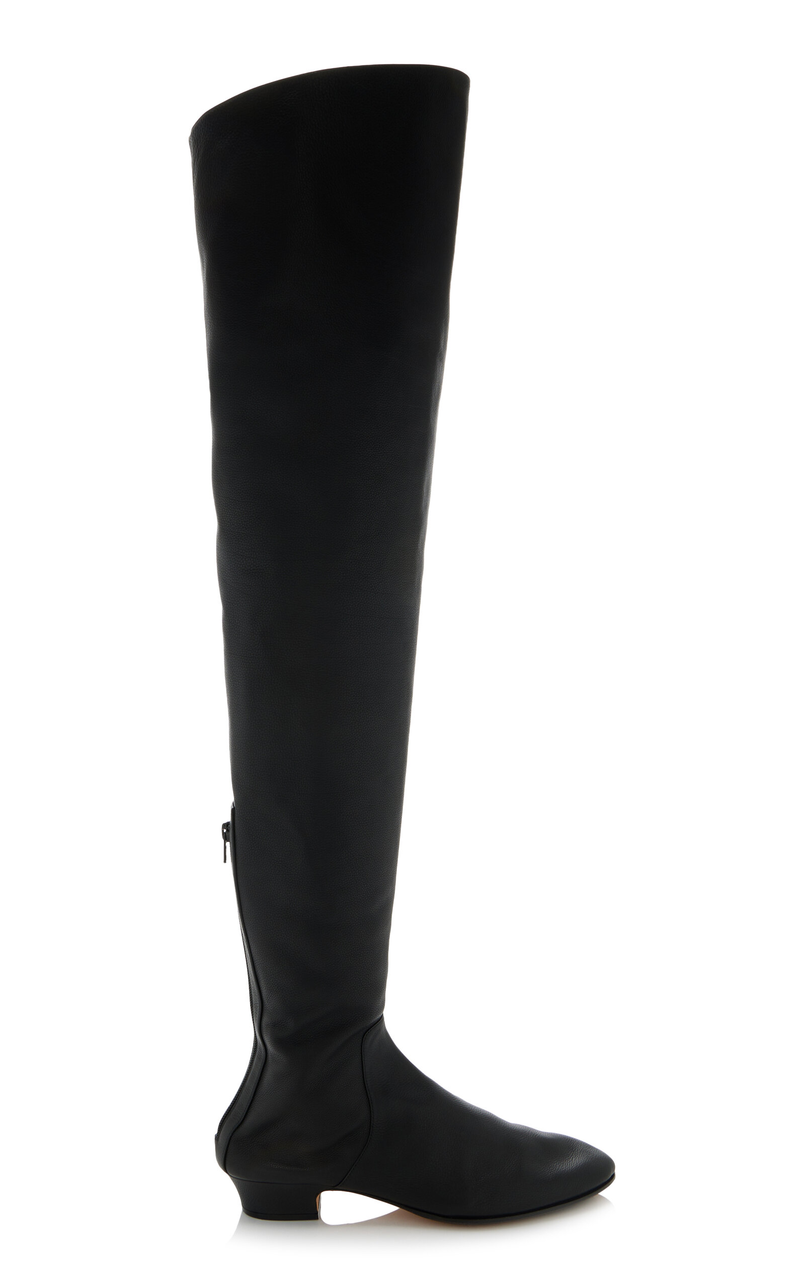 Shop The Row Awar Leather Over-the-knee Boots In Black