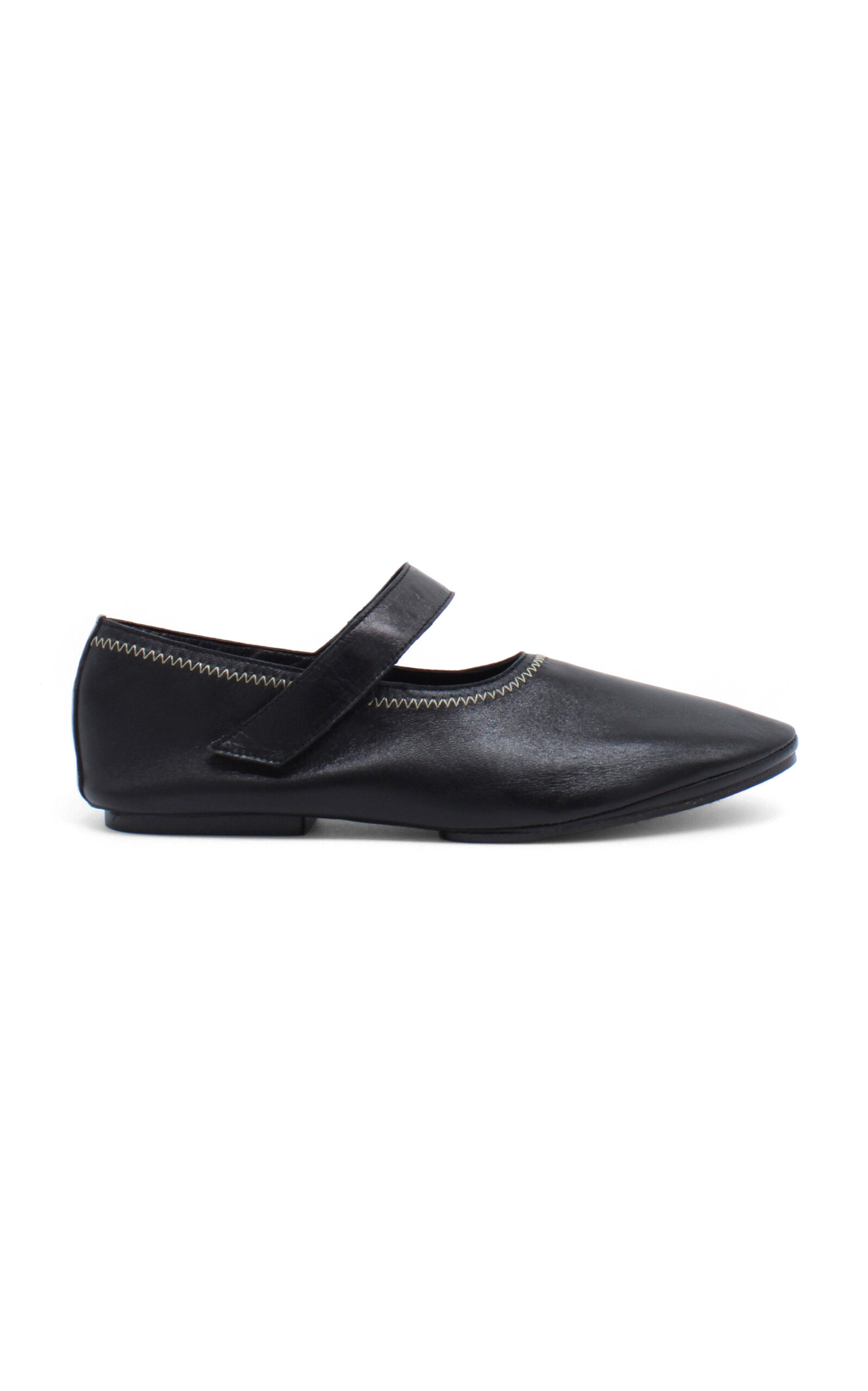 Shop About Arianne Martino Leather Mary Jane Flats In Black