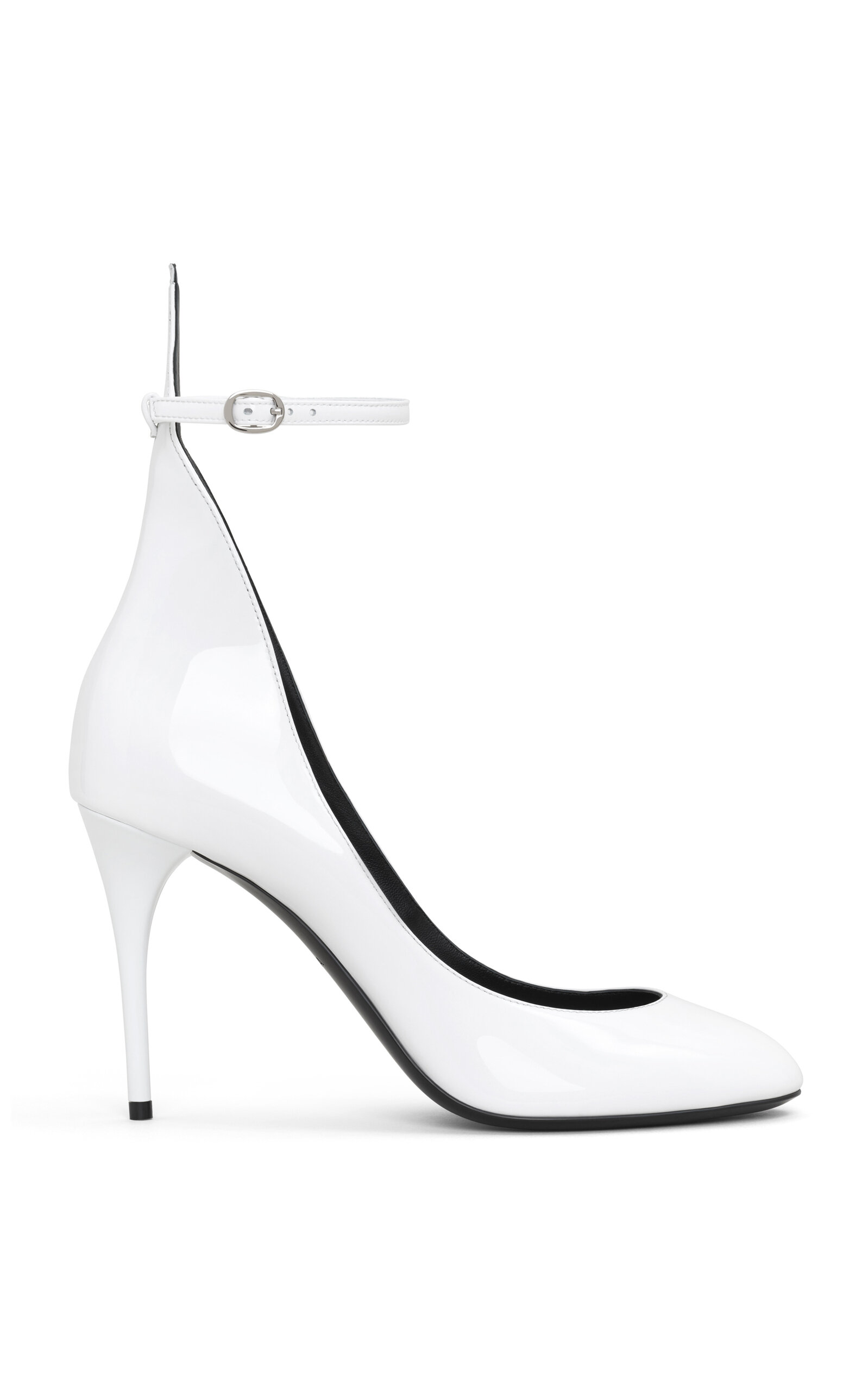 Alaïa Patent Leather Pumps In White
