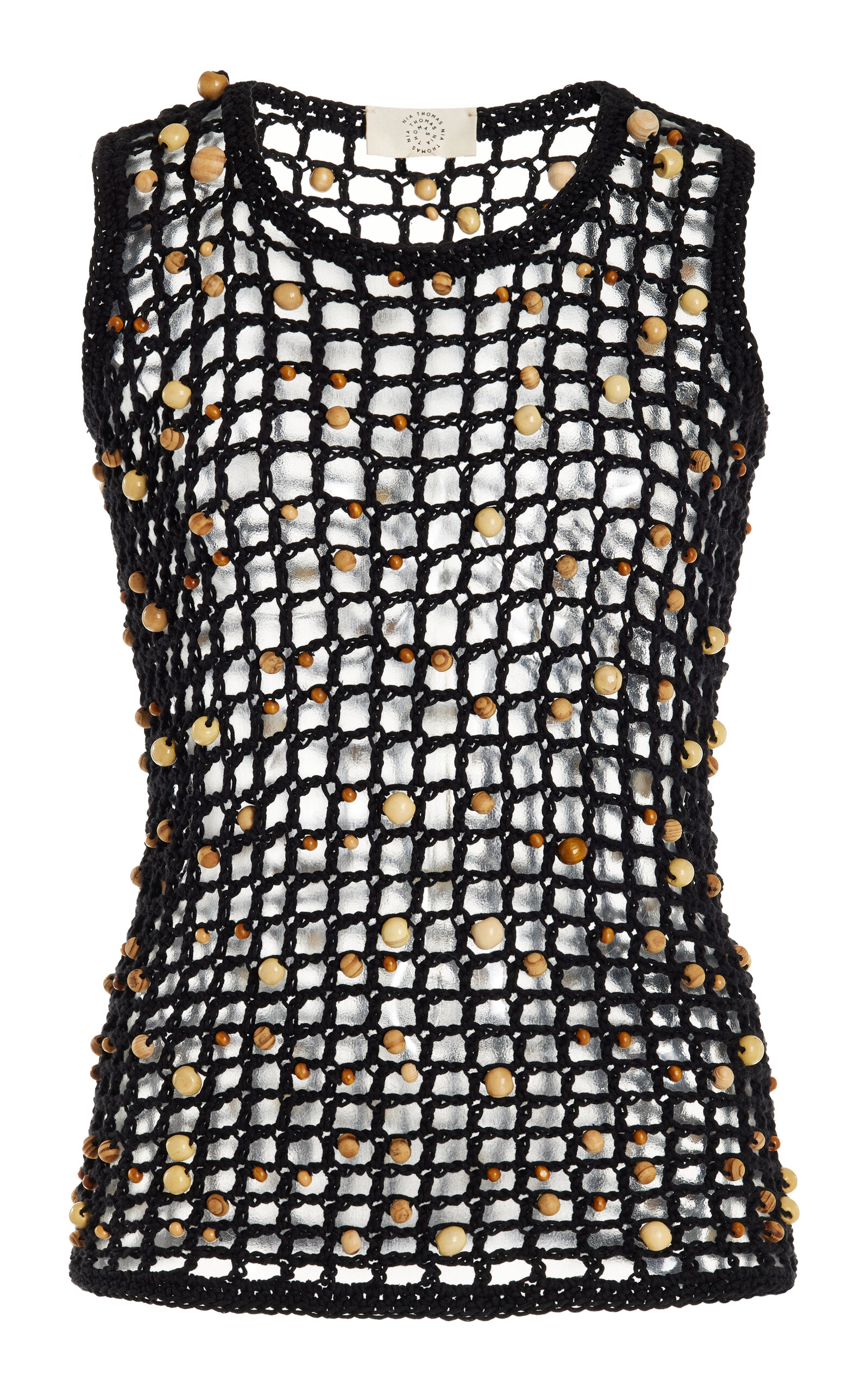 Juan Beaded Cotton Vest