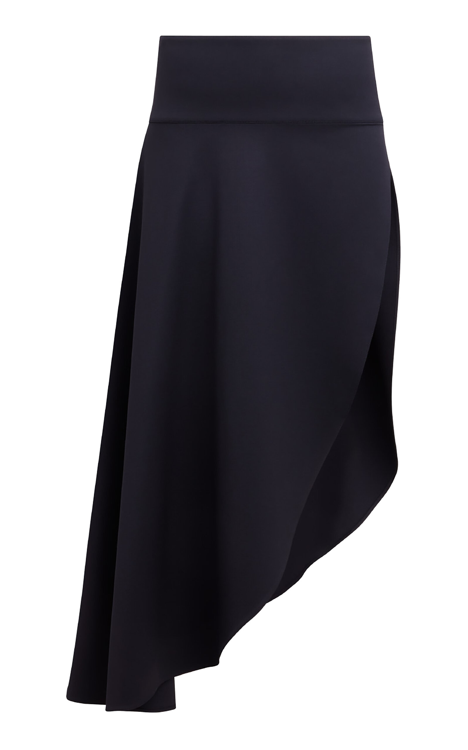 ALAÏA Asymmetric Merino Wool Maxi Skirt