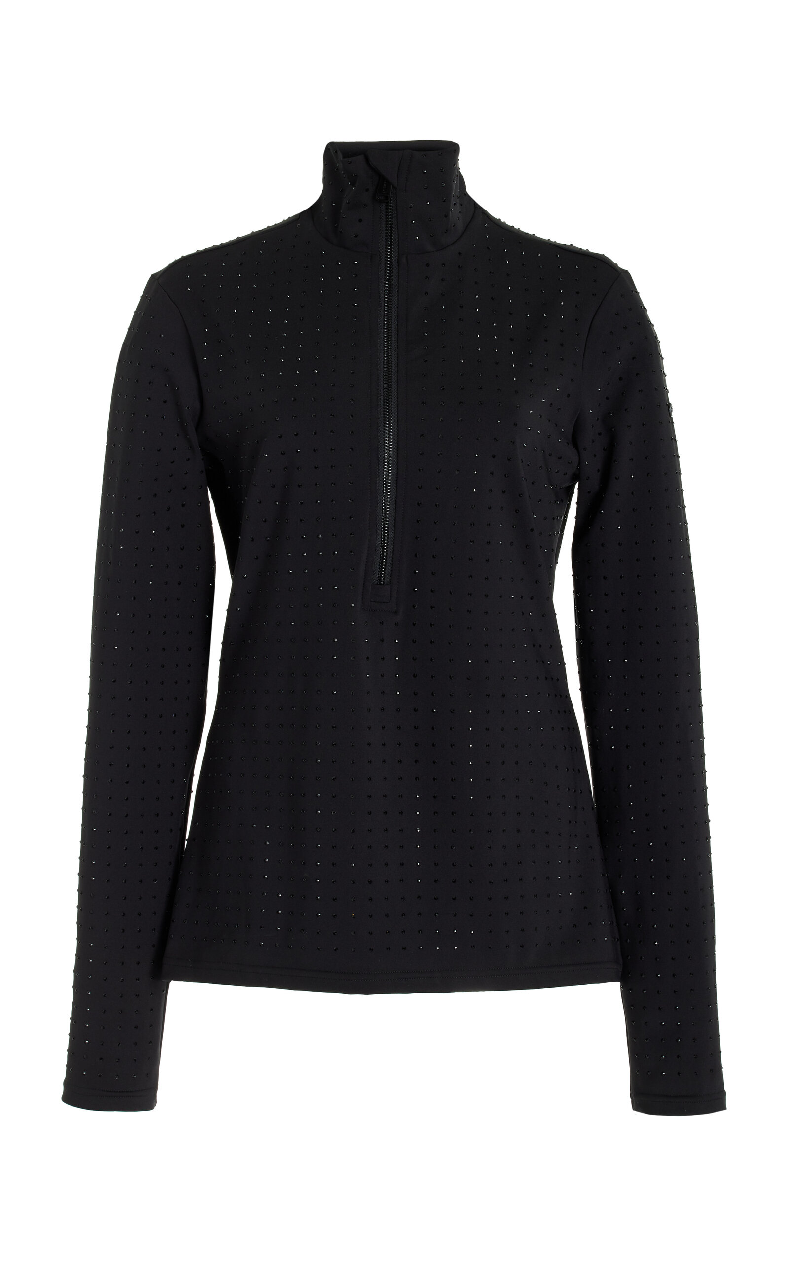 Goldbergh Spark Crystal-embellished Base Layer Ski Top In Black