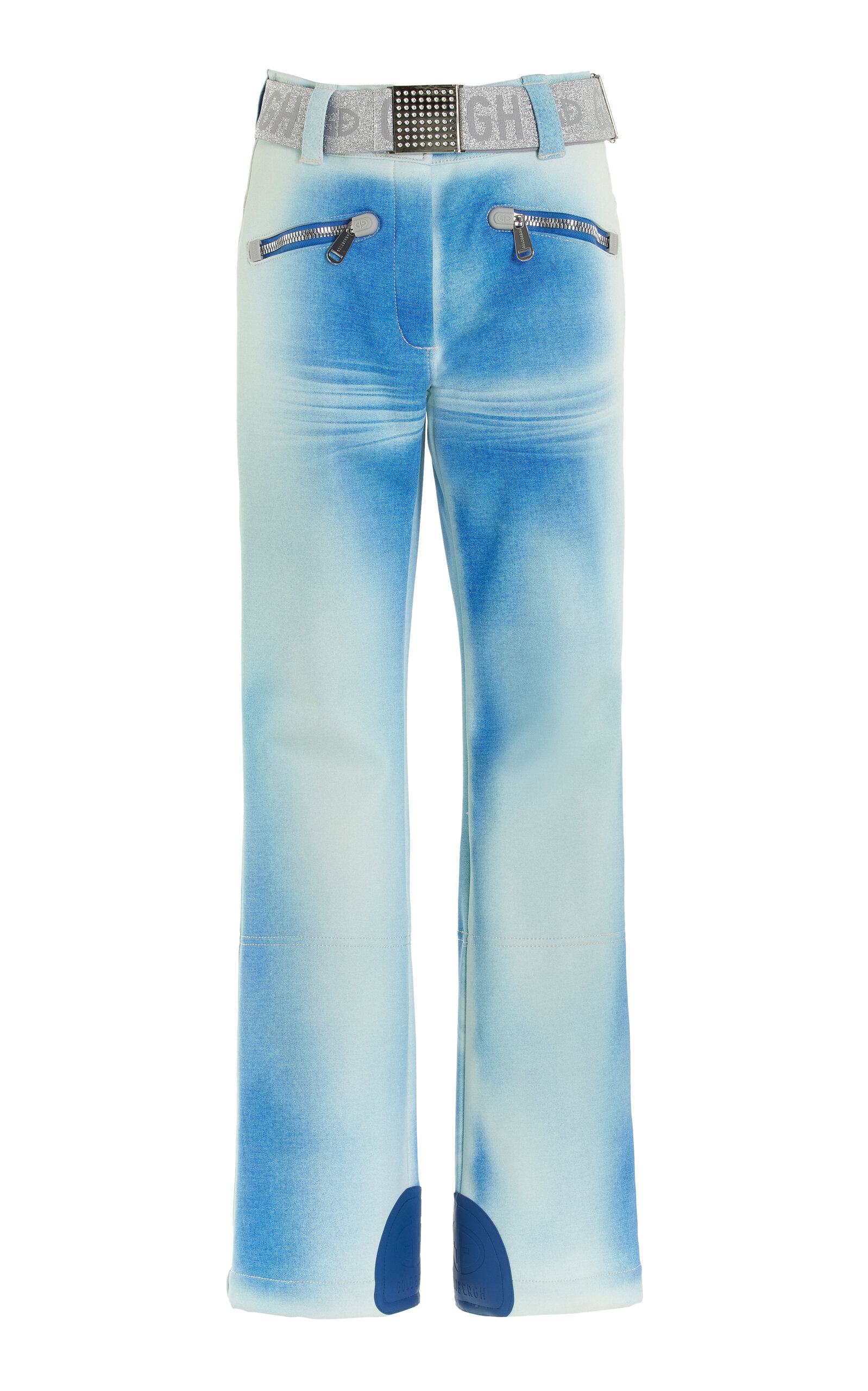 Goldbergh Blanchi Denim-print Ski Pants In Blue