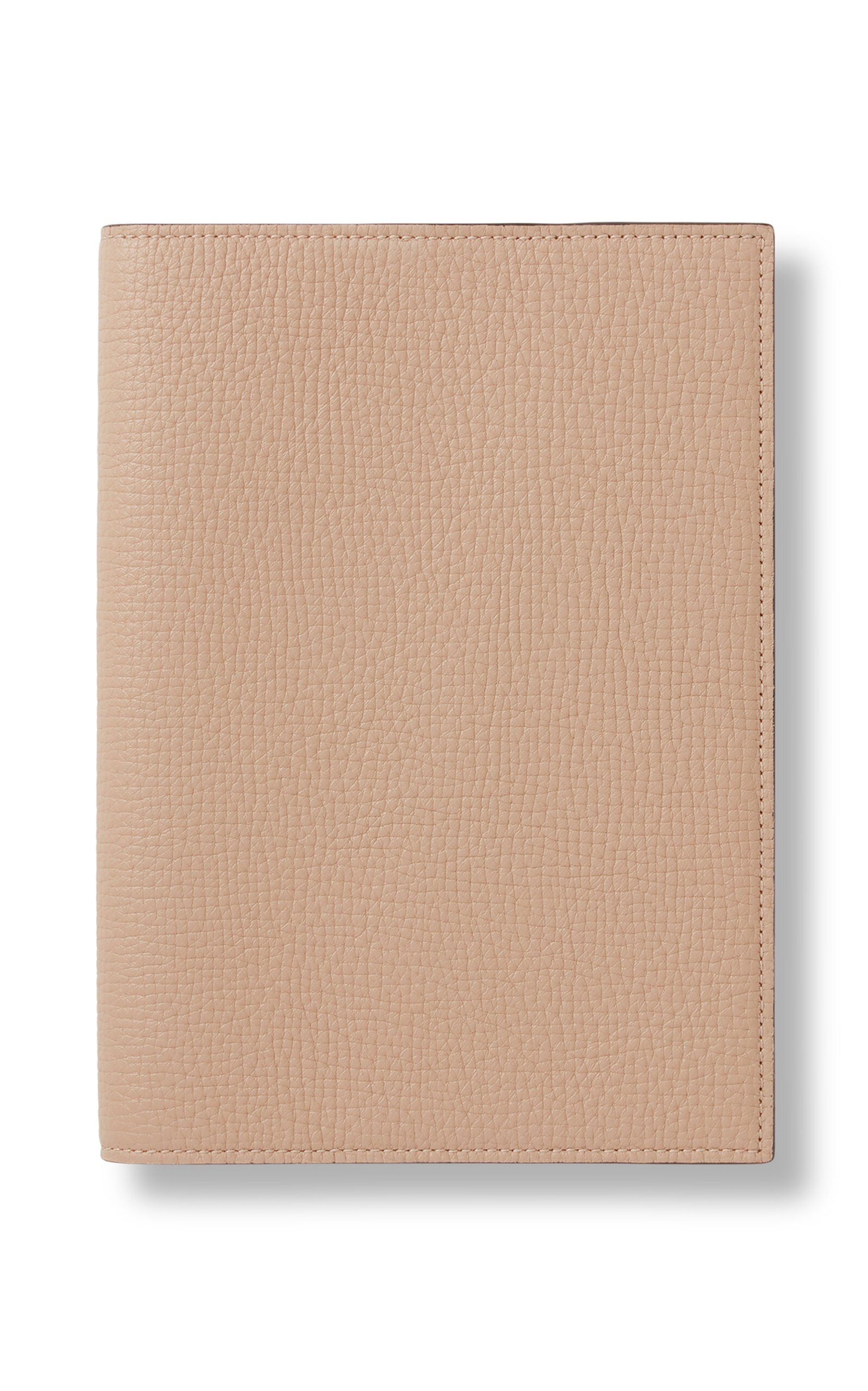 Smythson Ludlow Evergreen Refillable Leather Notebook In Brown