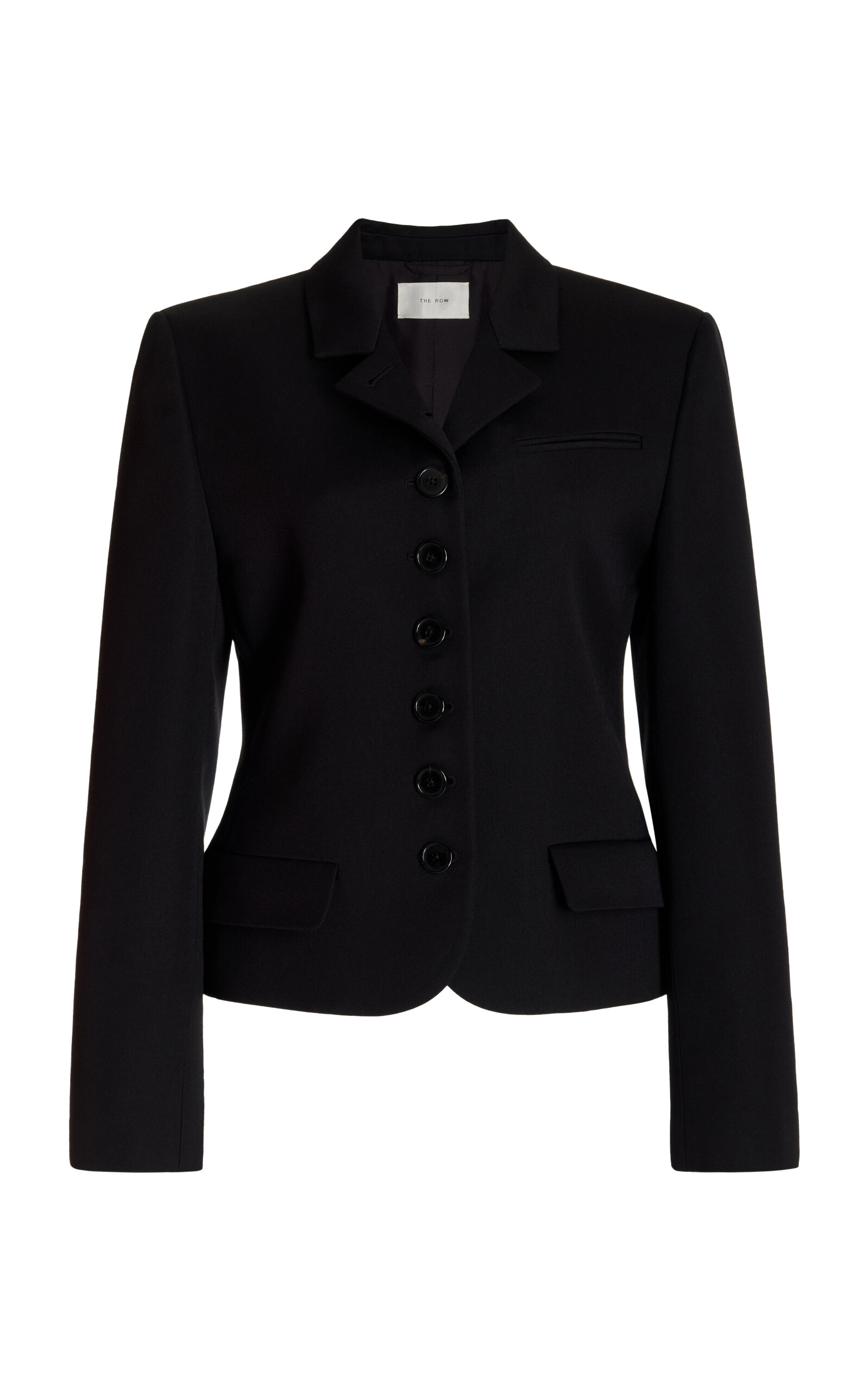 Shop The Row Fletcher Wool Jacket In Black