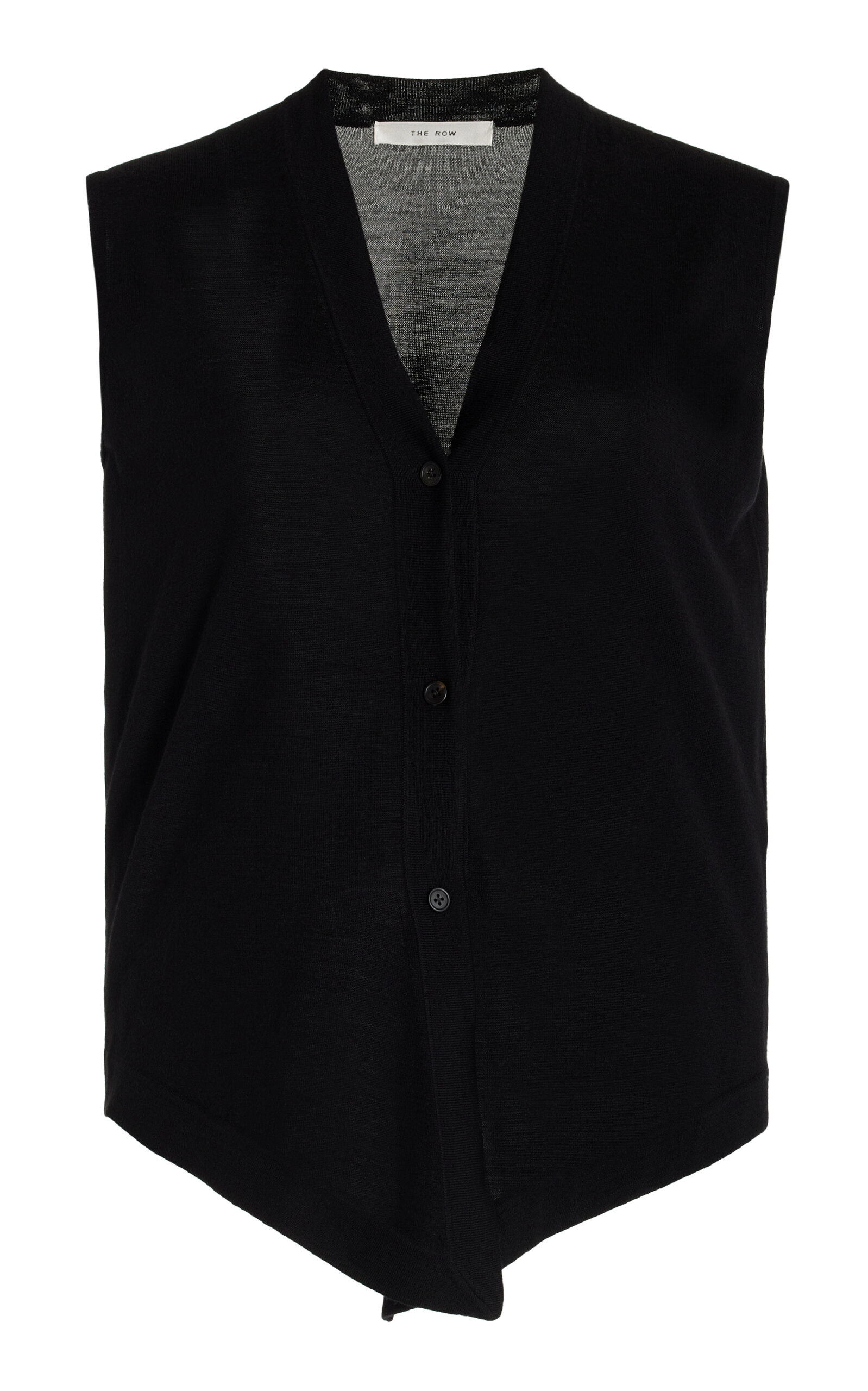 Shop The Row Harrell Wool Vest In Black