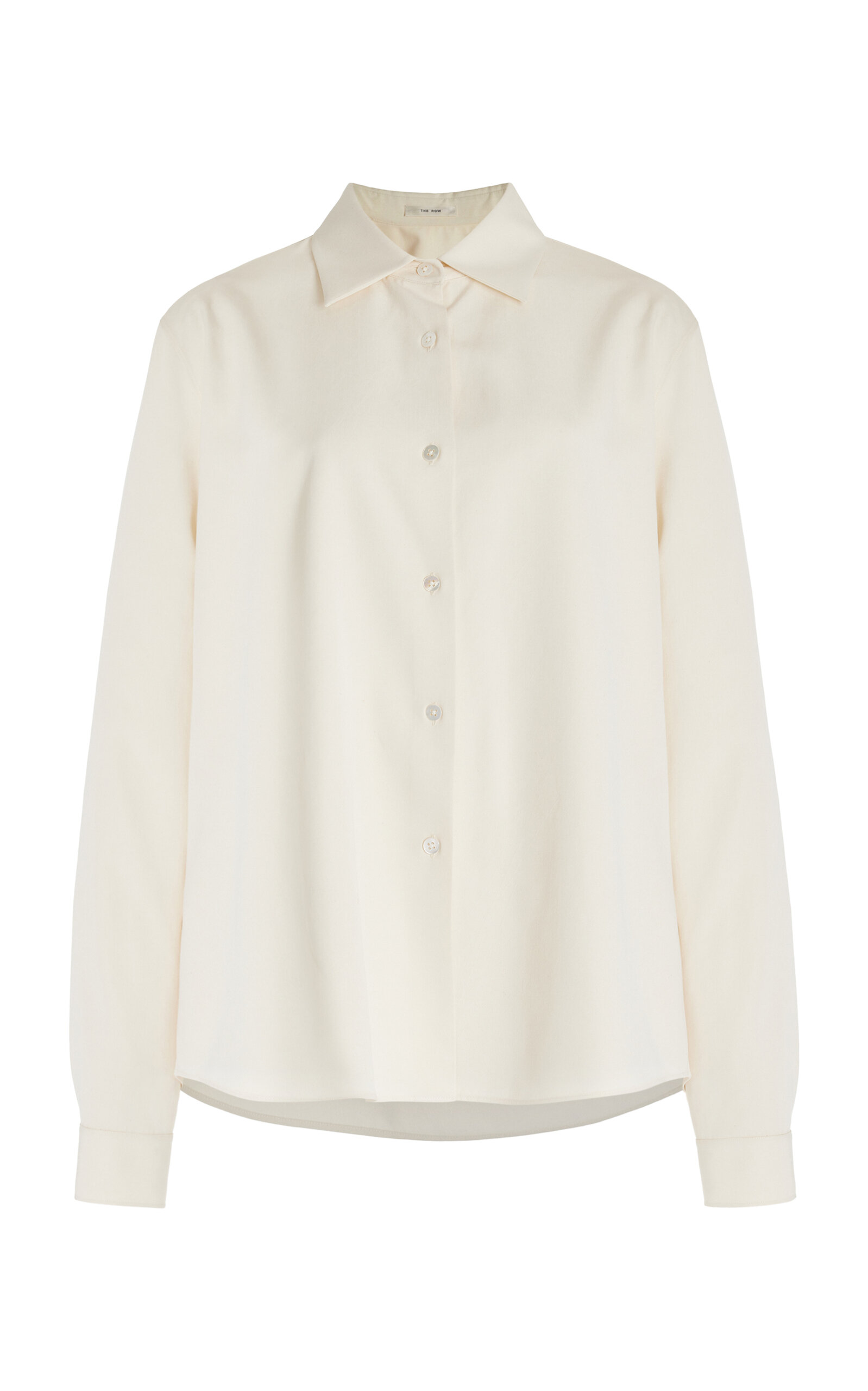 Shop The Row Maigrette Silk Shirt In Ivory