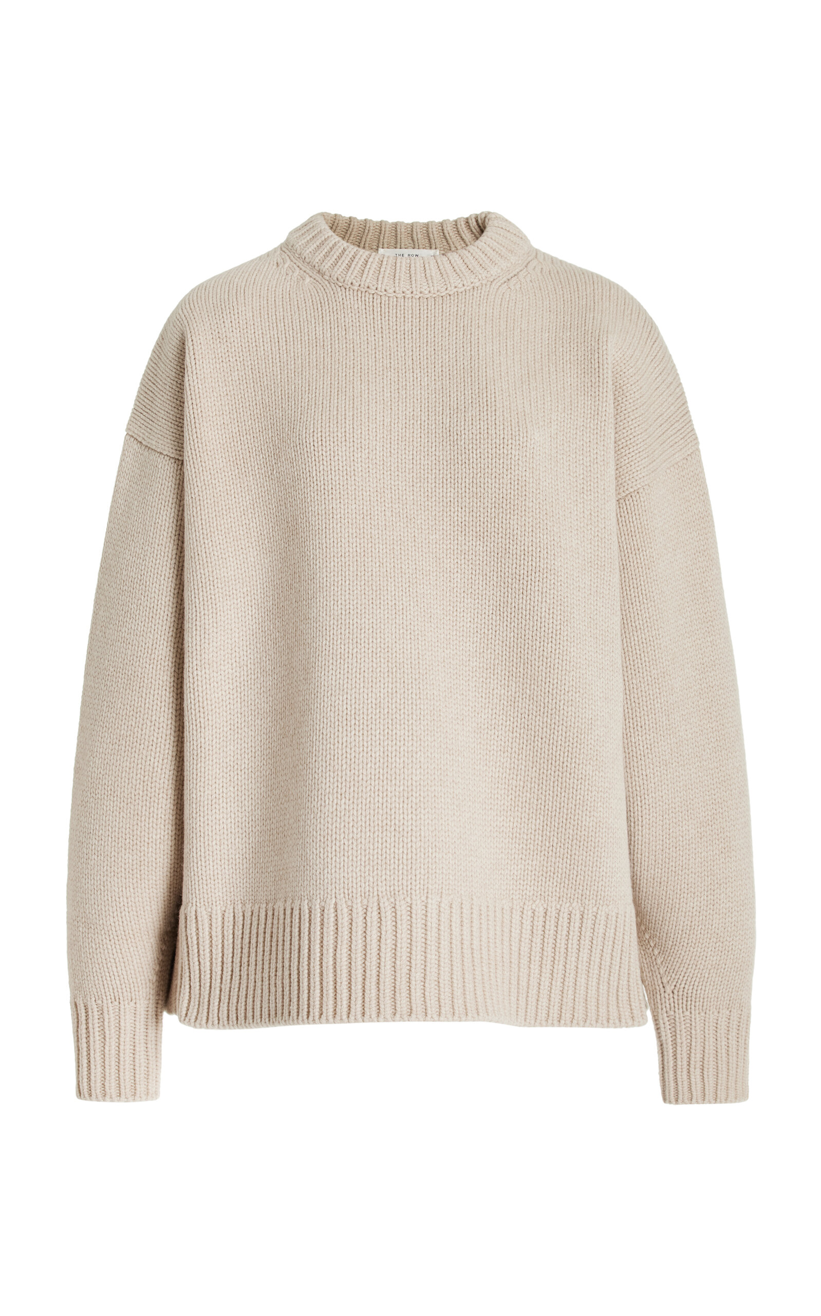 Shop The Row Ophelia Wool And Cashmere-blend Top In Neutral