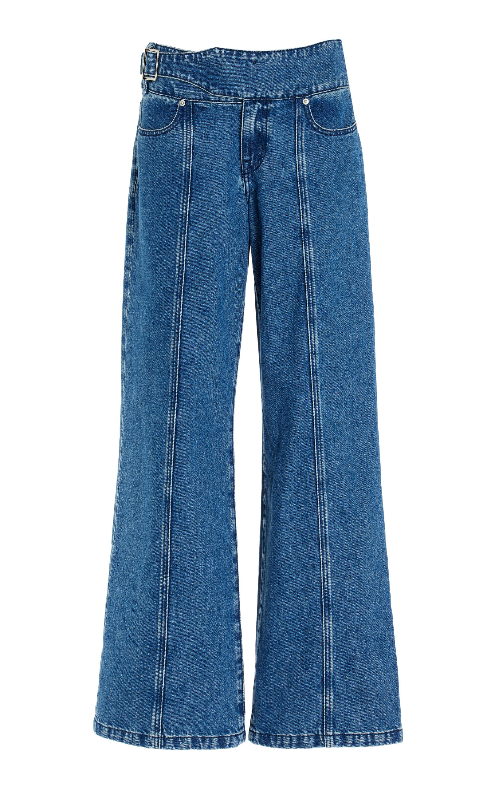 Marley Rigid Mid-Rise Wide-Leg Jeans