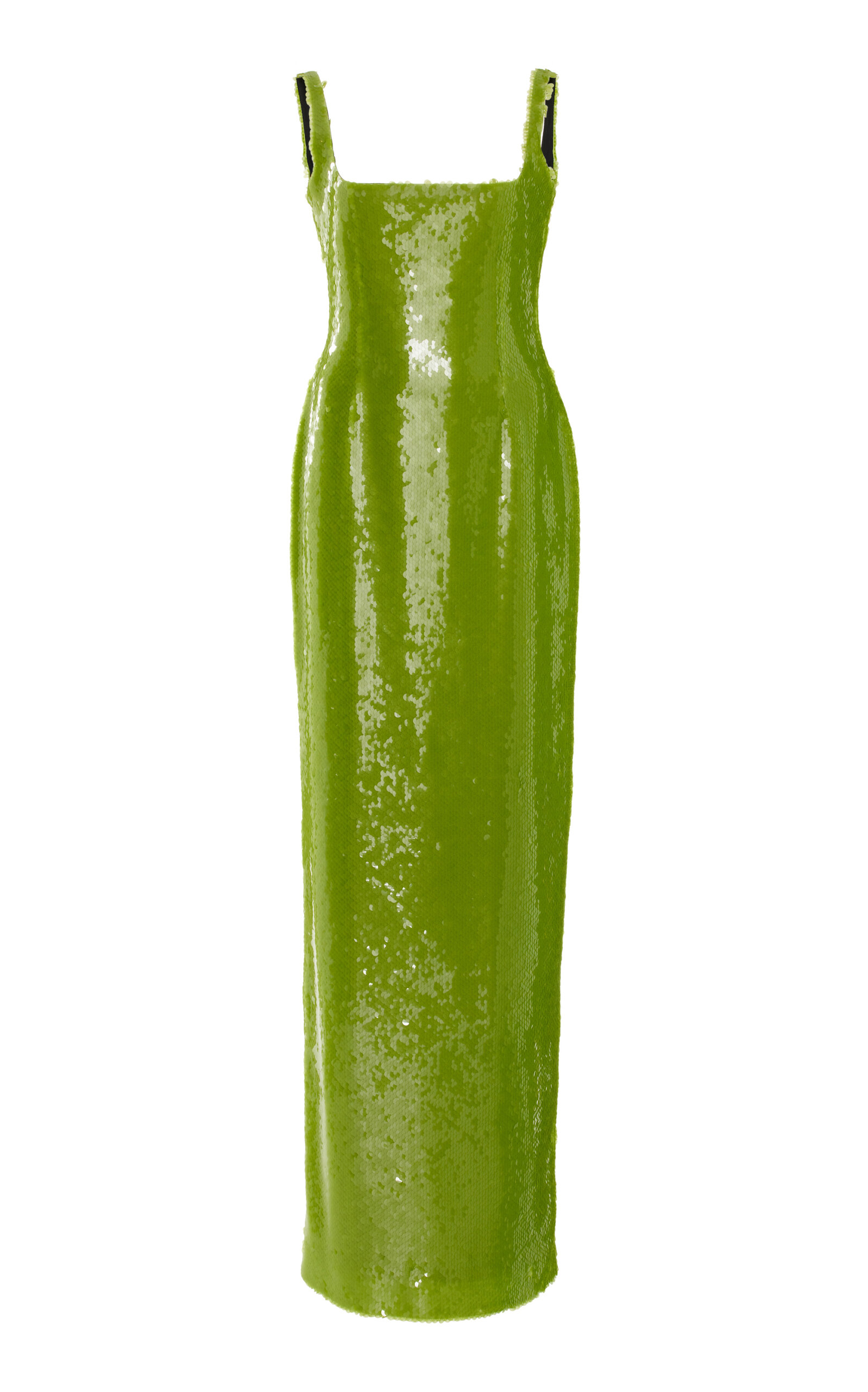 Shop 16arlington Electra Sequined Midi Dress In Green