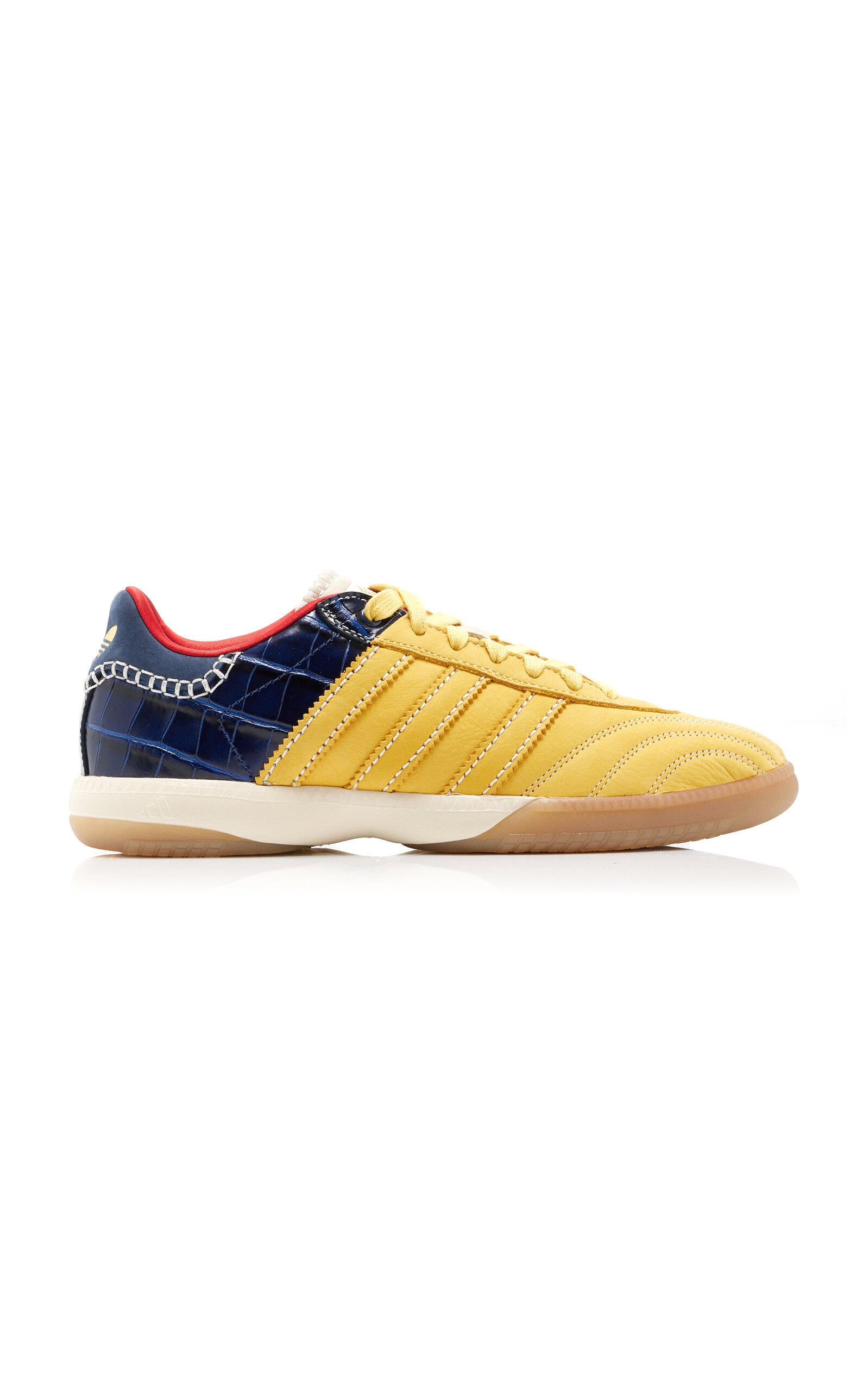 Shop Adidas X Wales Bonner Samba Suede Sneakers In Yellow