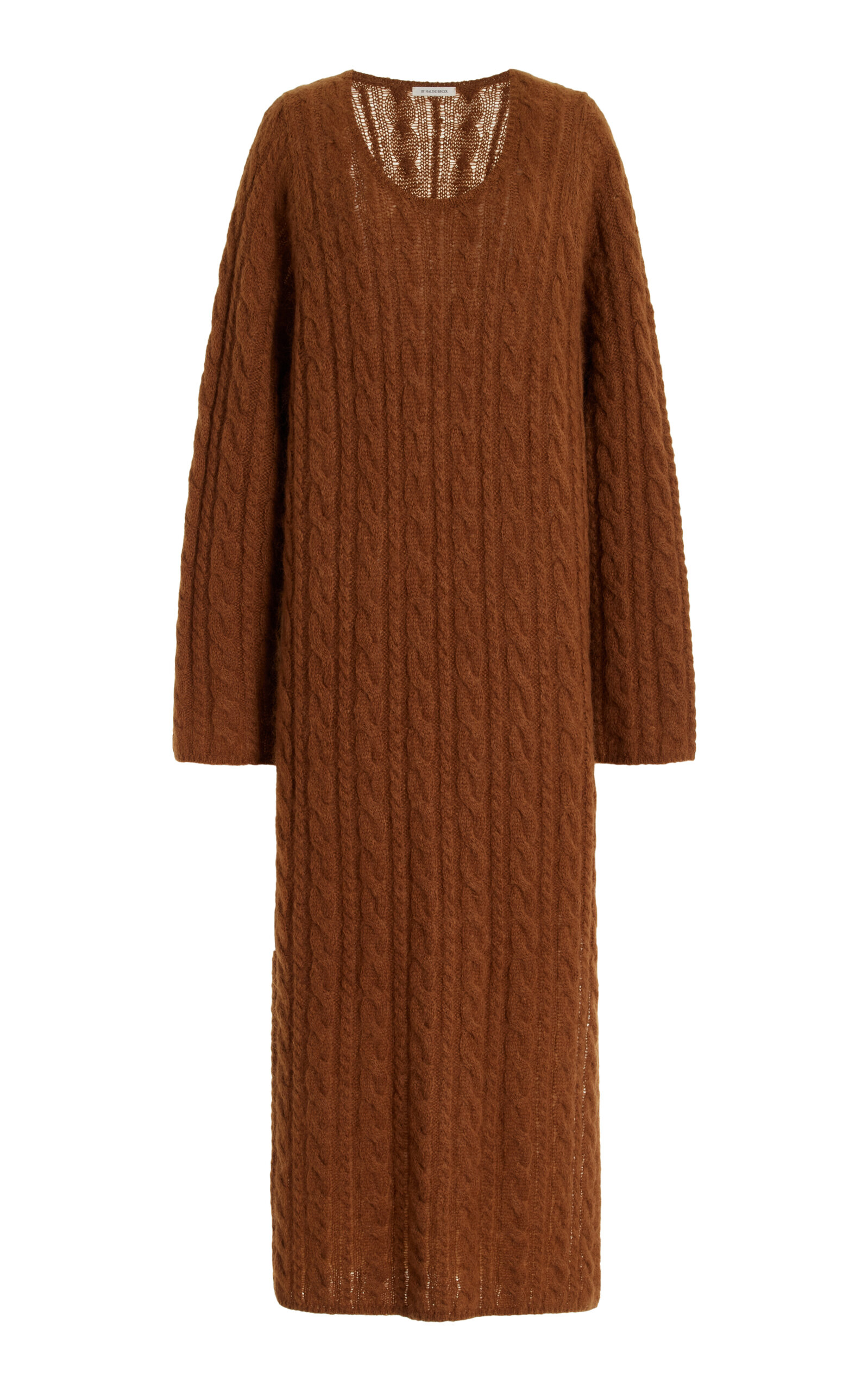 BY MALENE BIRGER LOVELLA CHUNKY CABLE-KNIT MAXI DRESS 