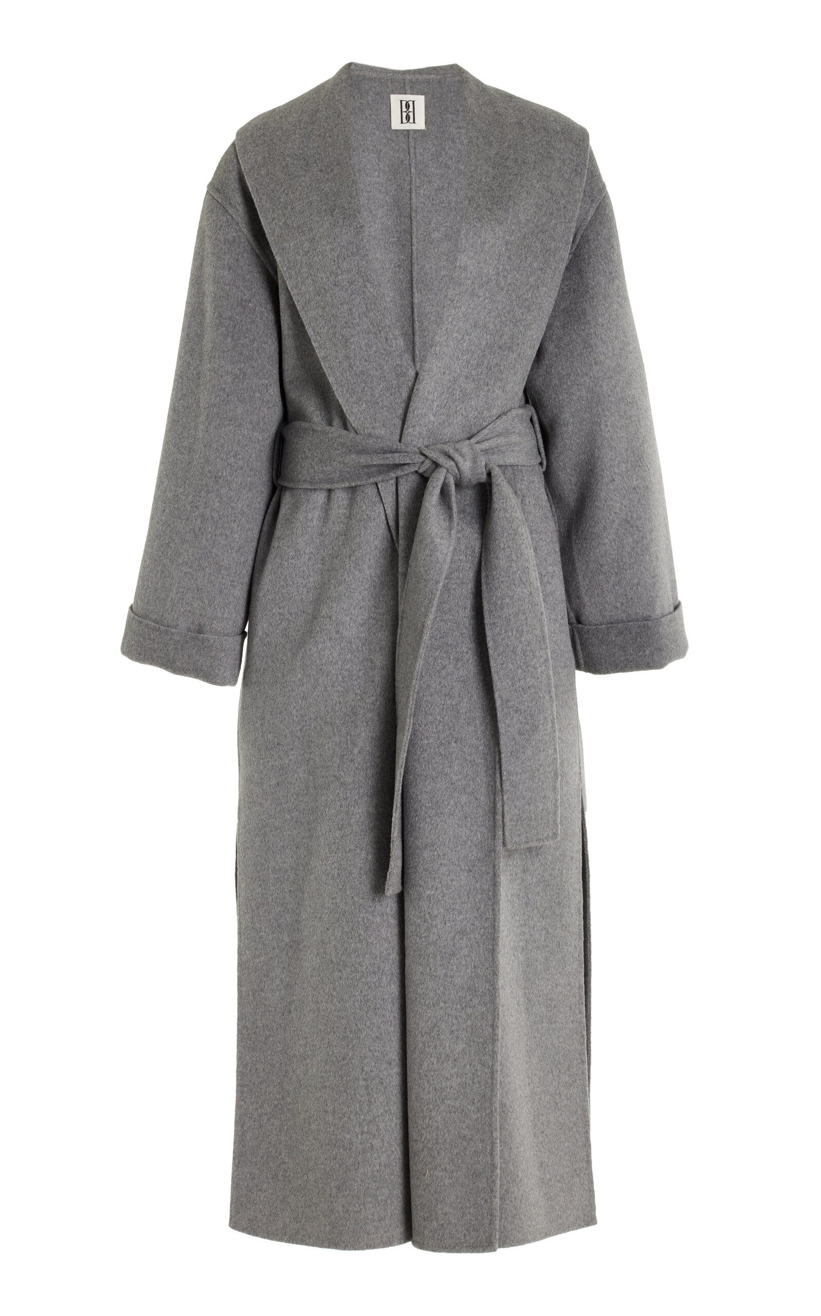 By Malene Birger Trullem Felted Wool Wrap Trench Coat In Neutral