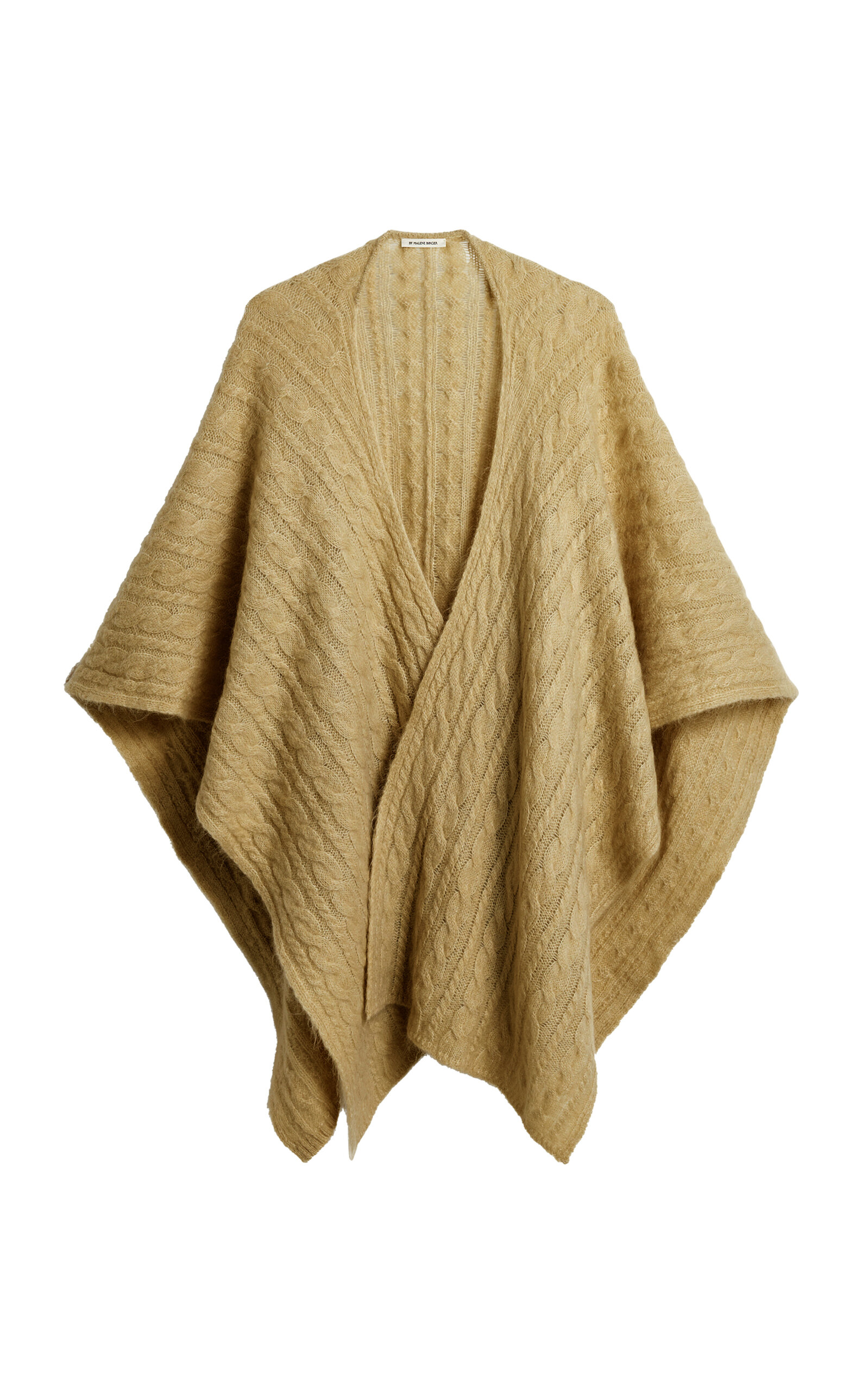 By Malene Birger Kassillas Draped Knit Wrap In Brown