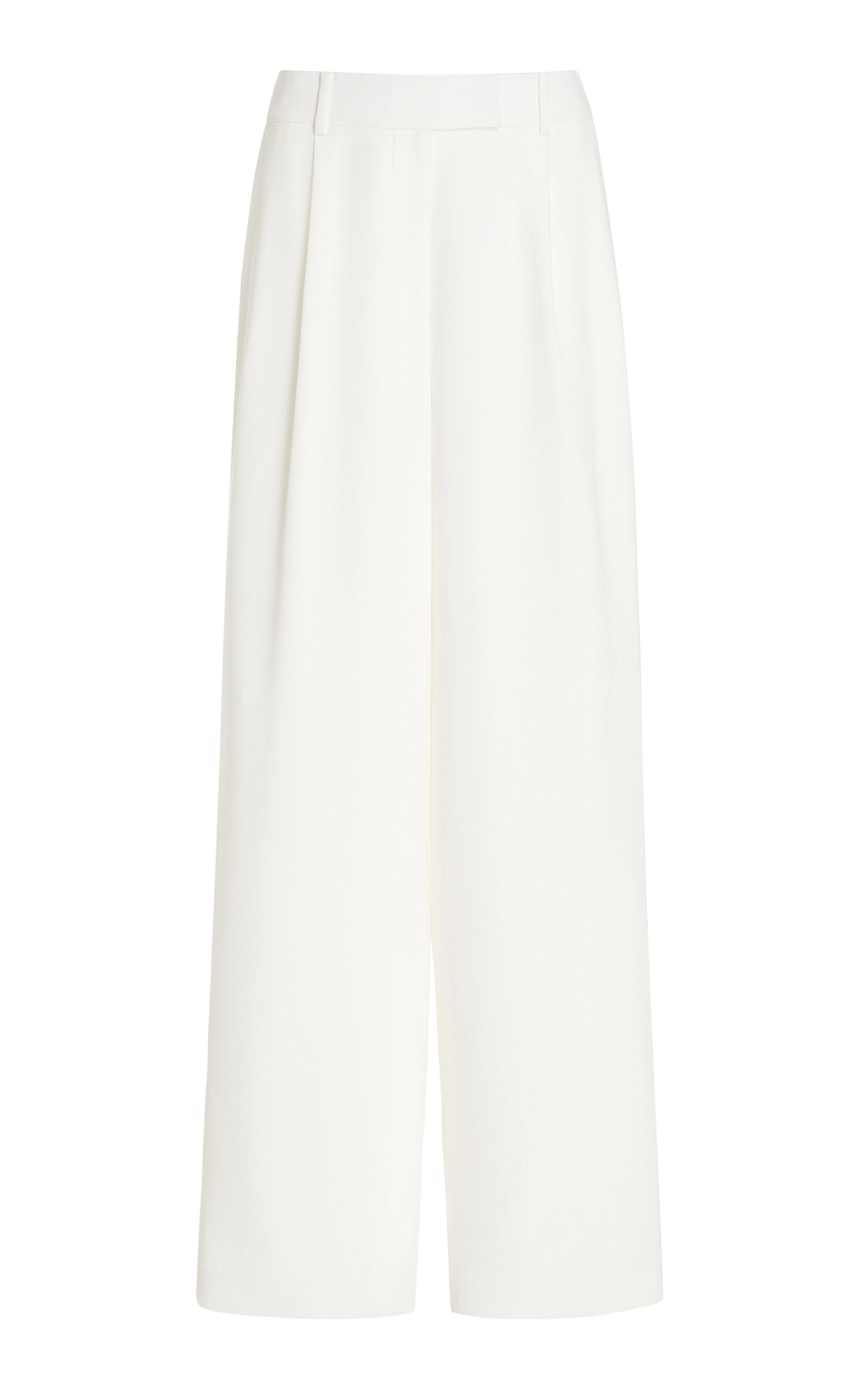 Simkhai Novia Pleated Straight Leg Pants In White