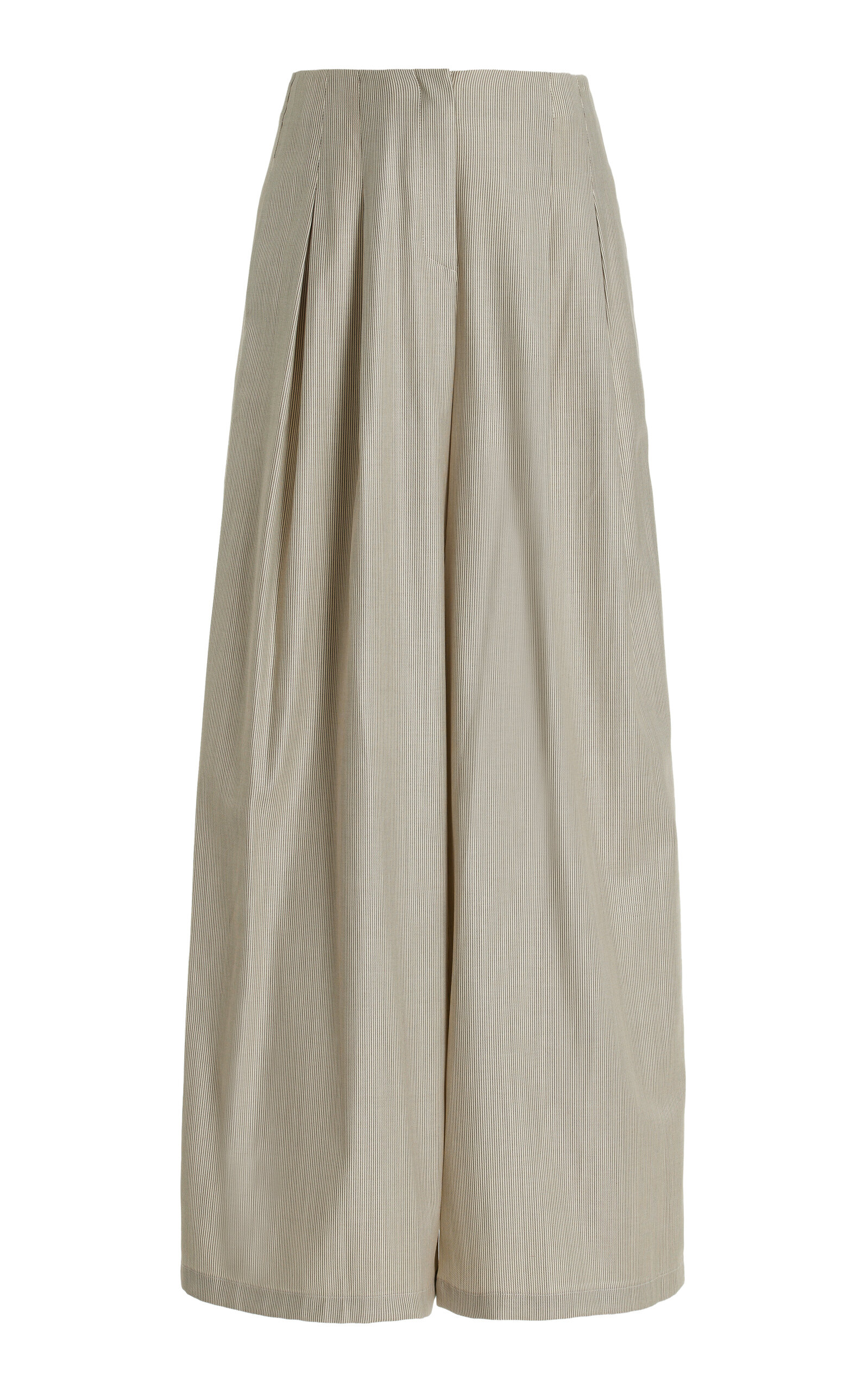 Twp Drew Wool High-rise Wide-leg Trousers In Olive
