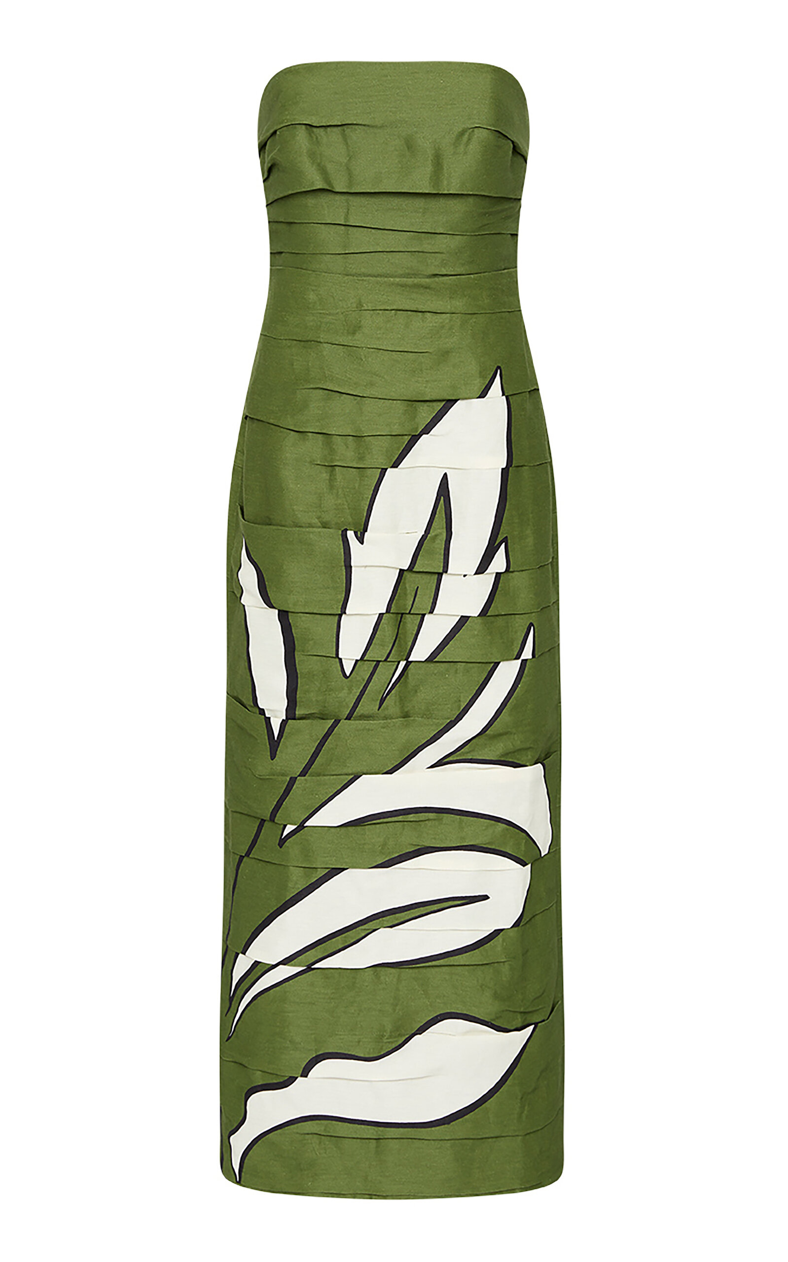 Aje Jasmine Midi Dress In Green