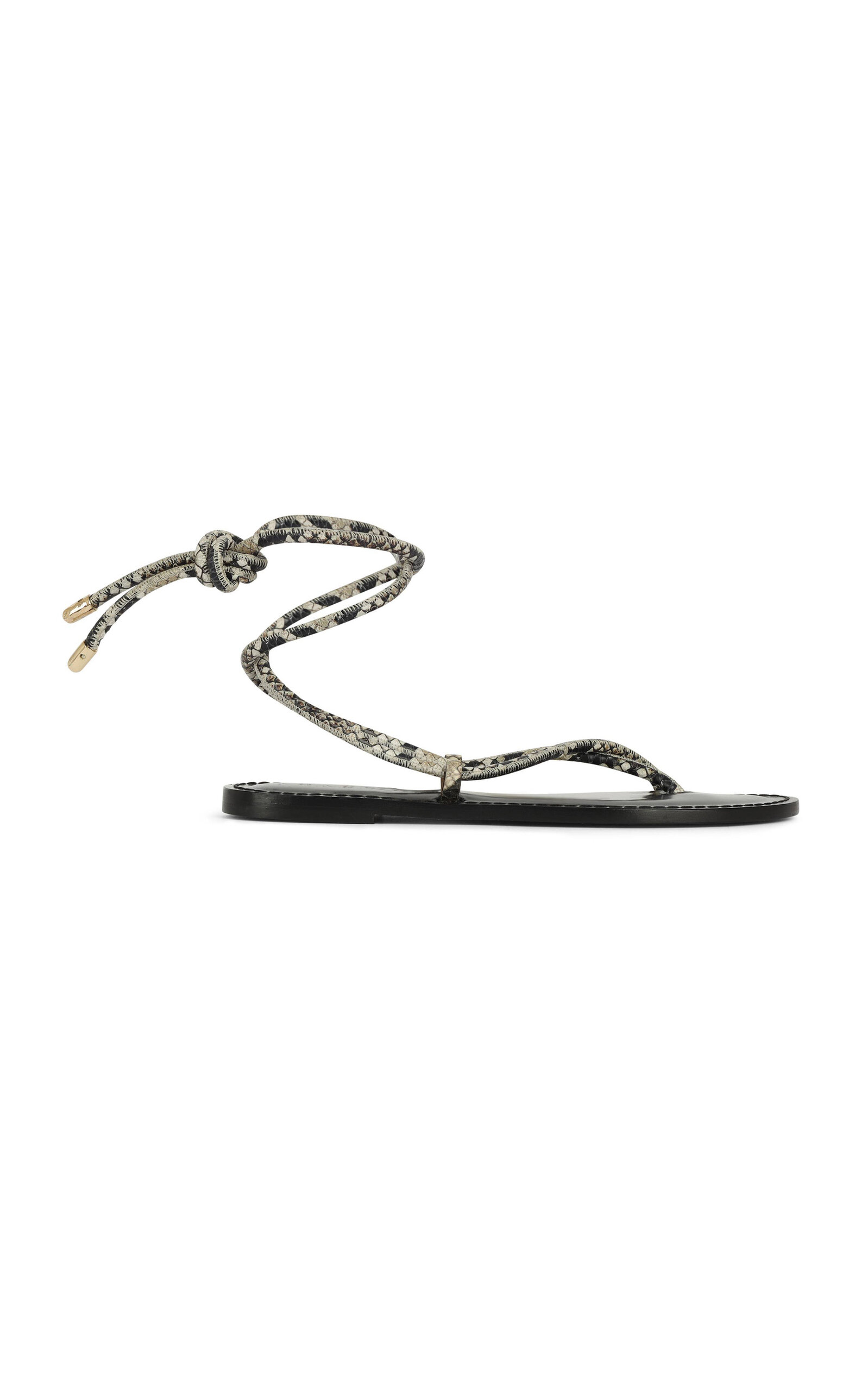 Shop Amanu The Kilimanjaro Python Leather Sandals