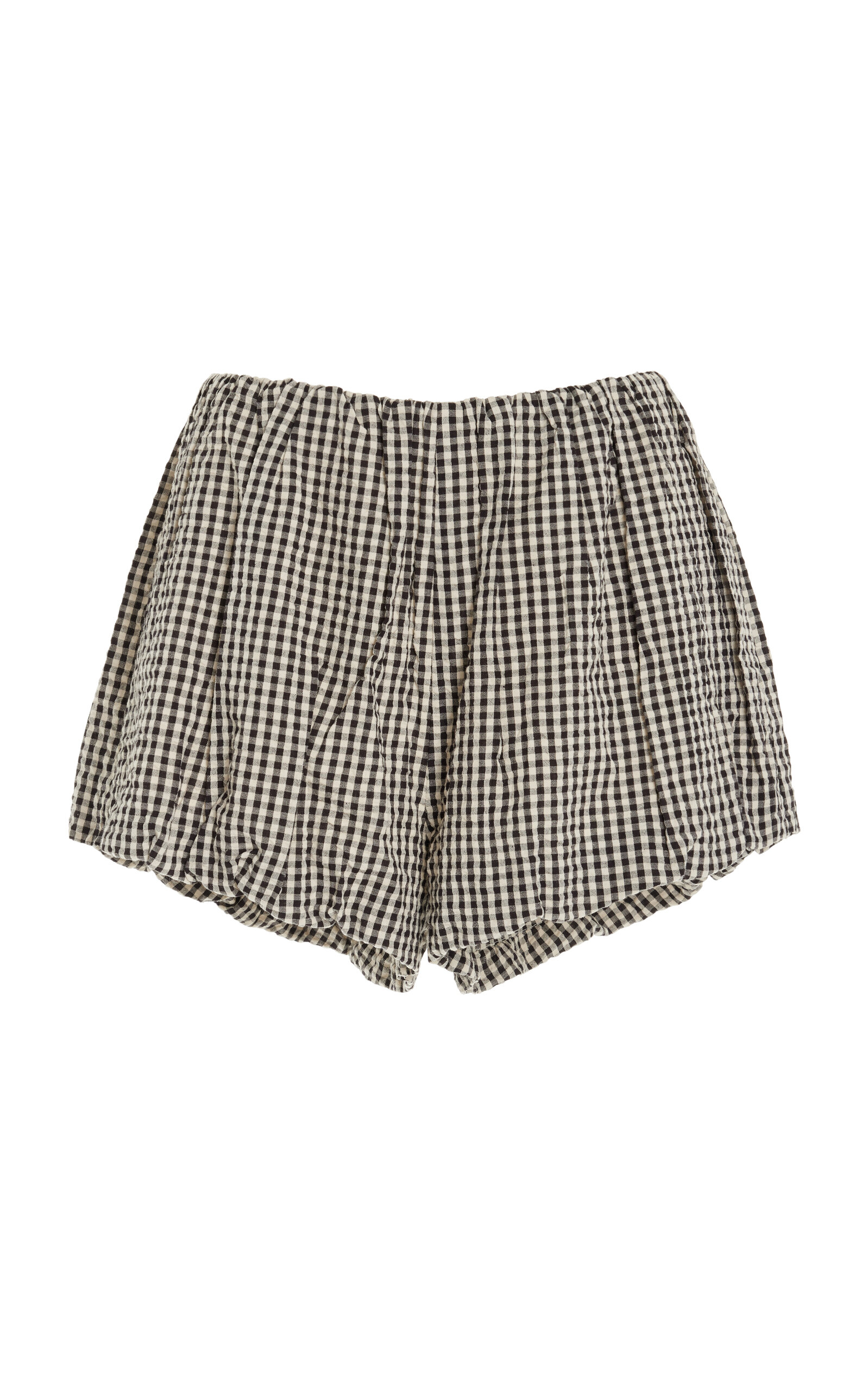 Aurelia Gingham Cotton Shorts