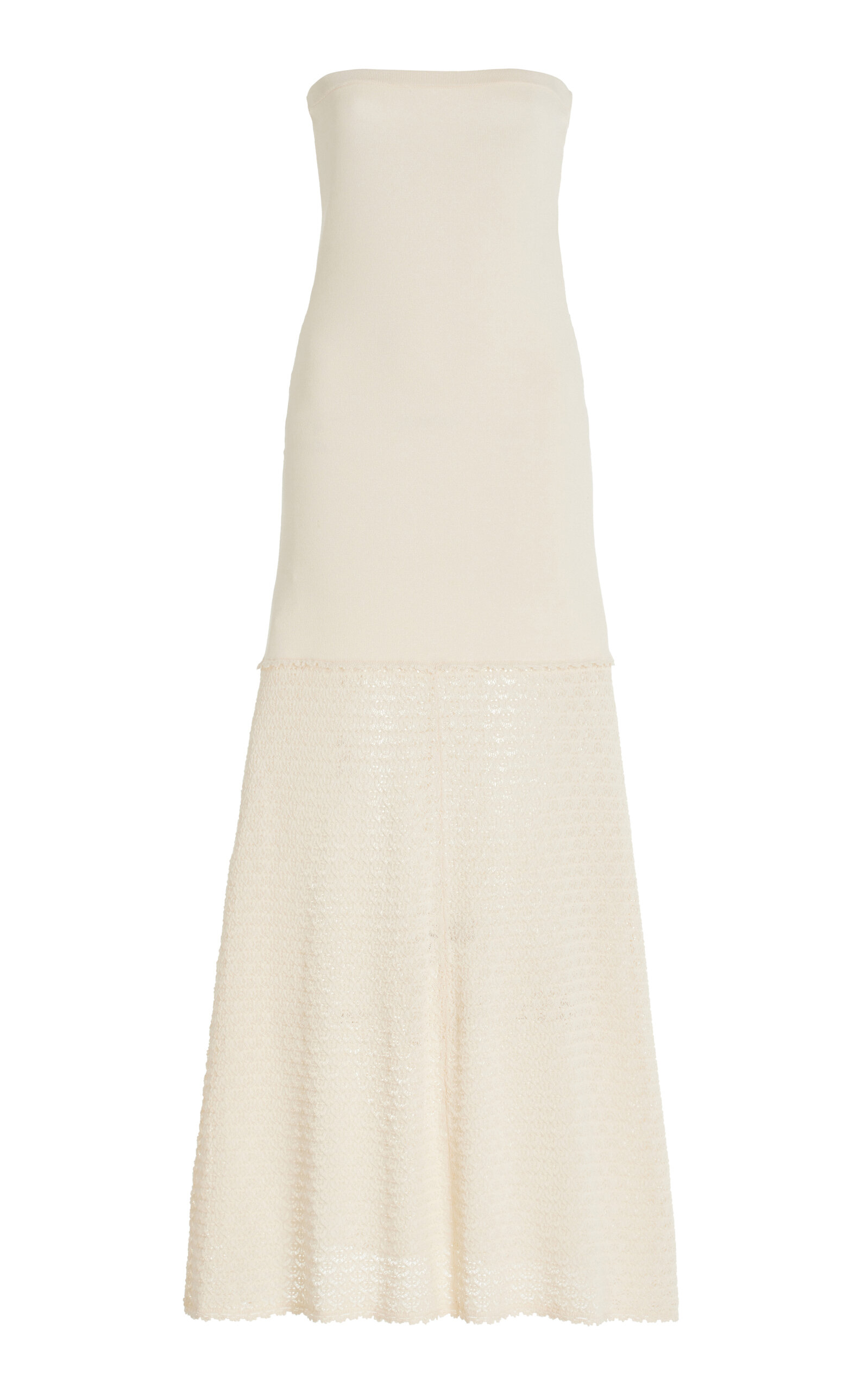 Shop Posse Romy Knit Maxi Dress In Ivory