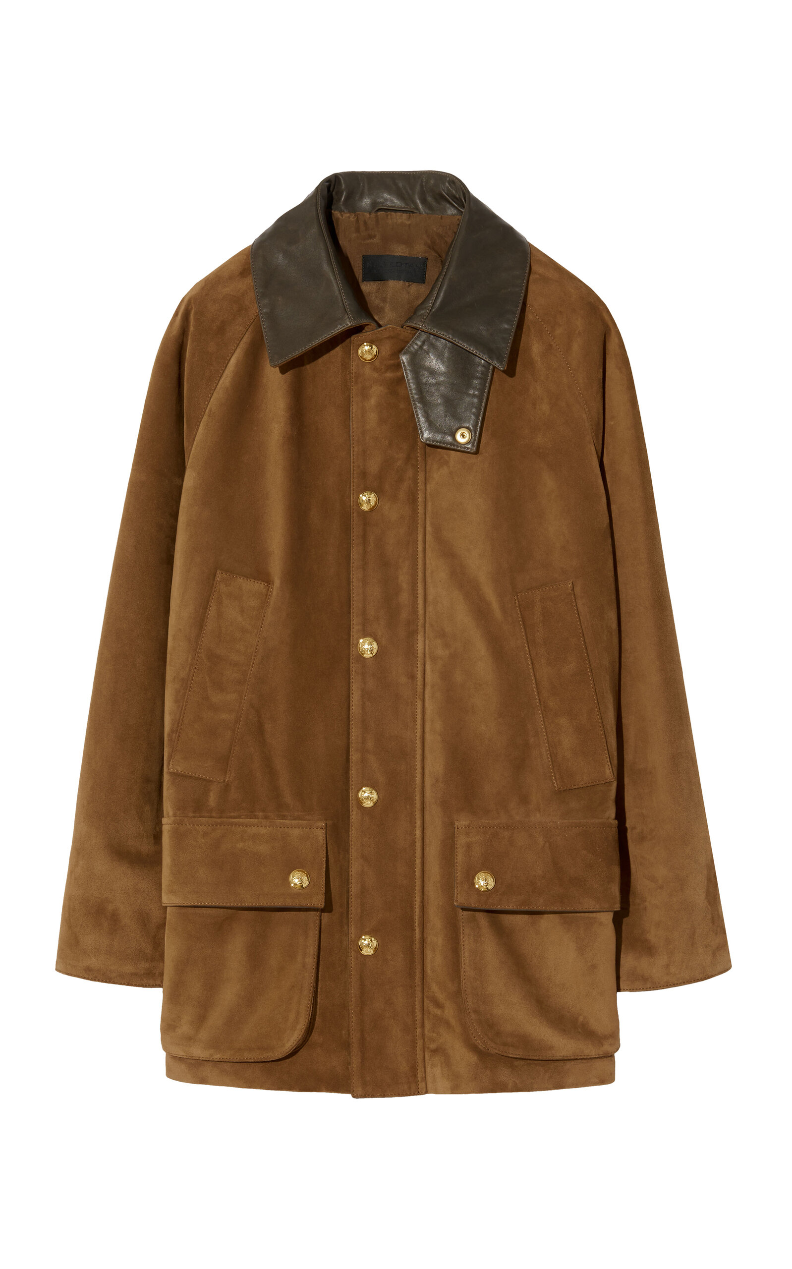 Nili Lotan Kedem Utility Suede Parka In Tan