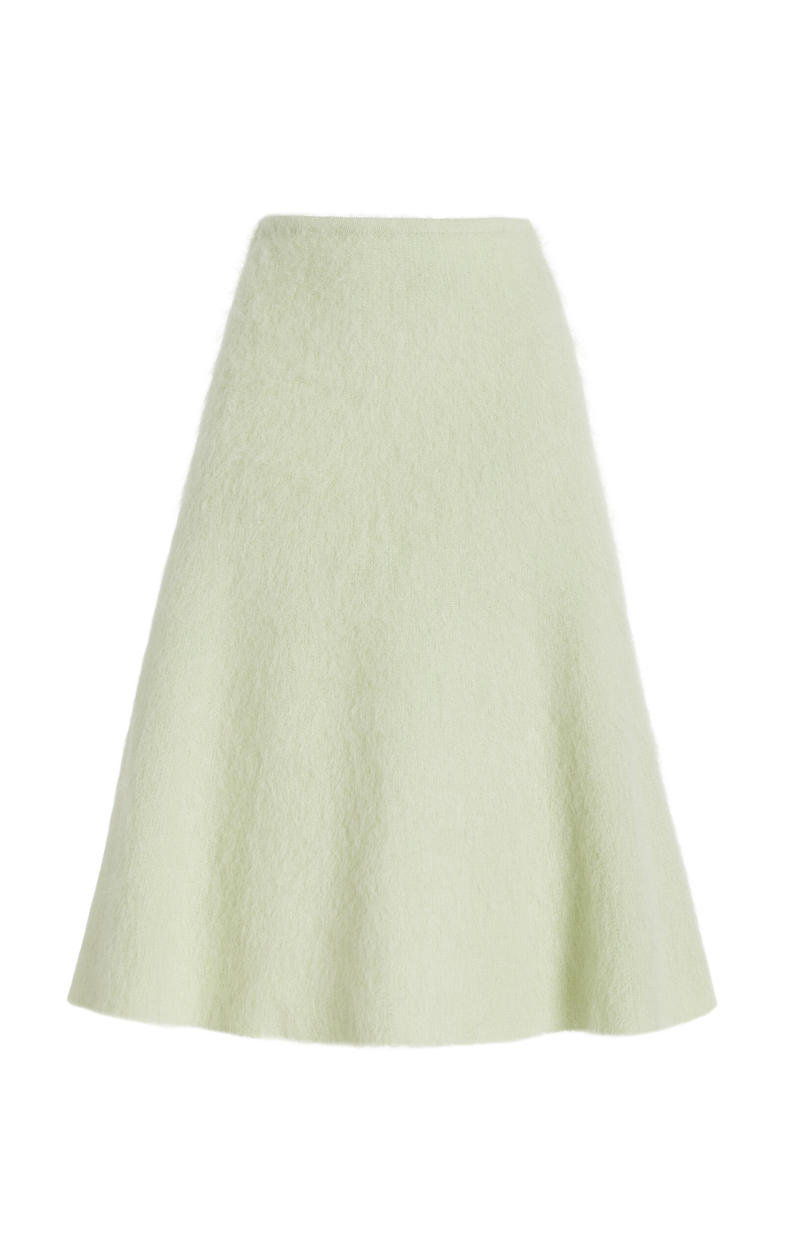 Ian Brushed Mohair-Blend Midi Skirt