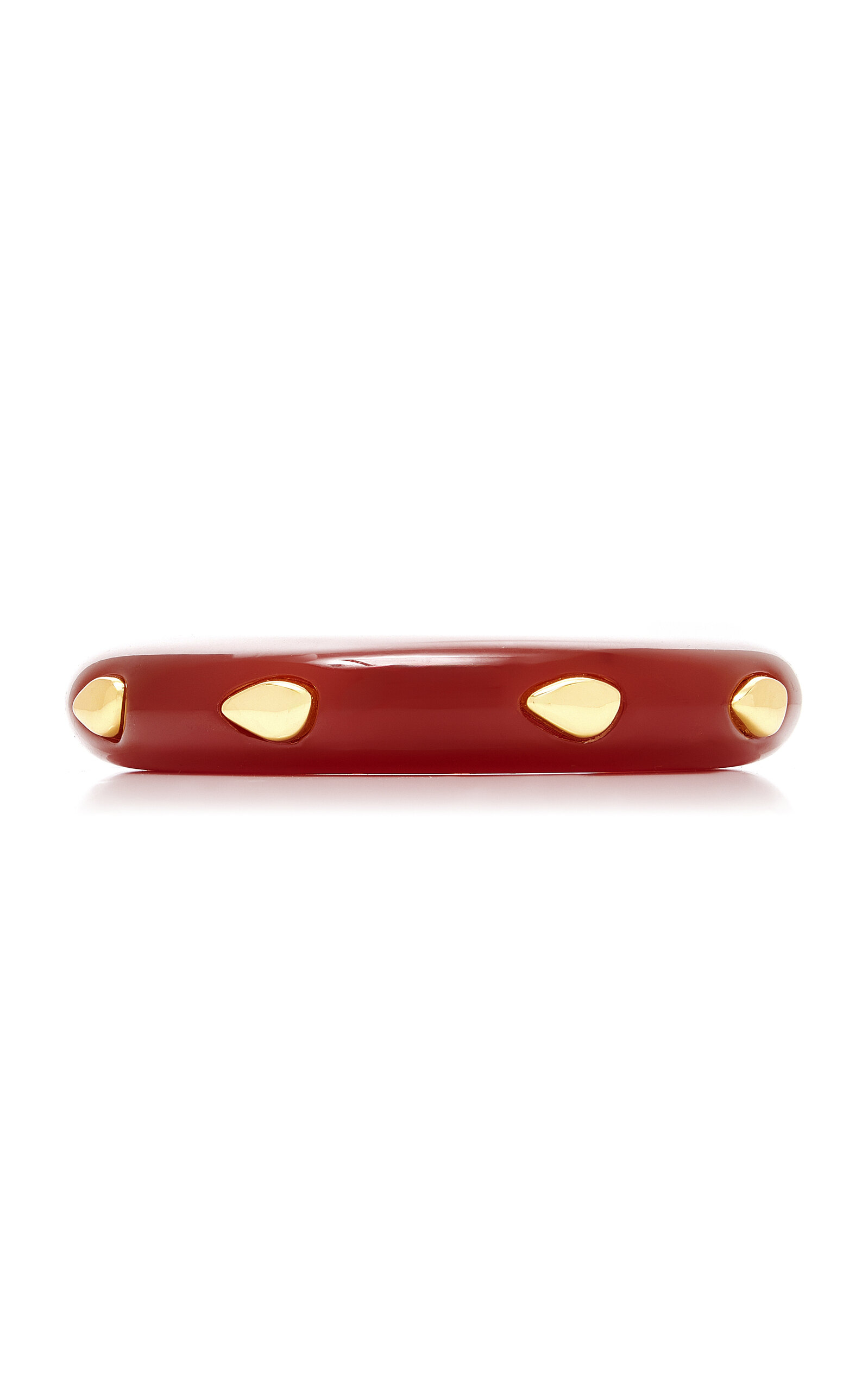 Ridge Gold-Plated Acrylic Cuff