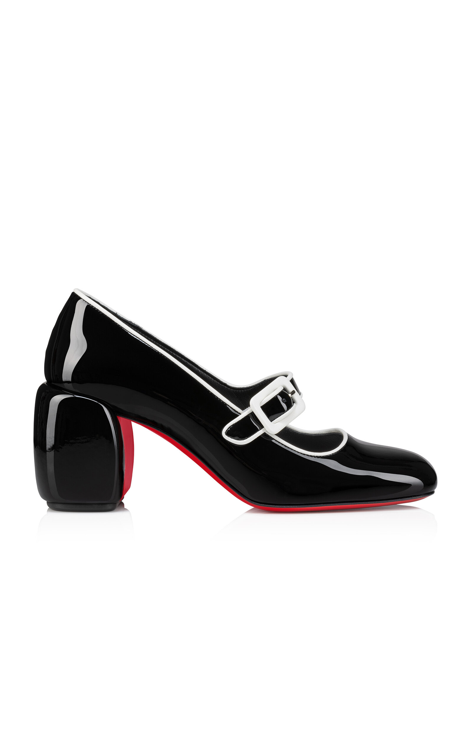 Shop Christian Louboutin Mini Babe 70mm Patent Leather Pumps In Black