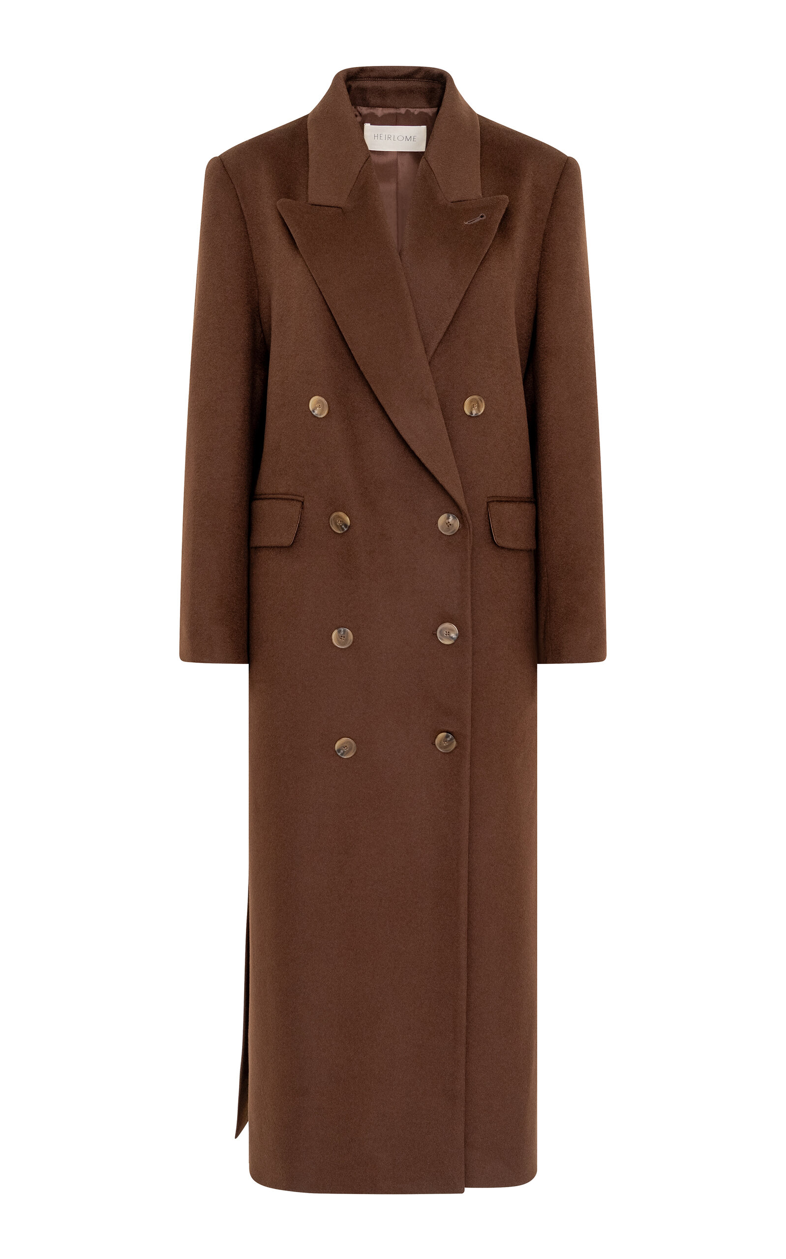 Shop Heirlome Lilli Cashmere Coat In Brown