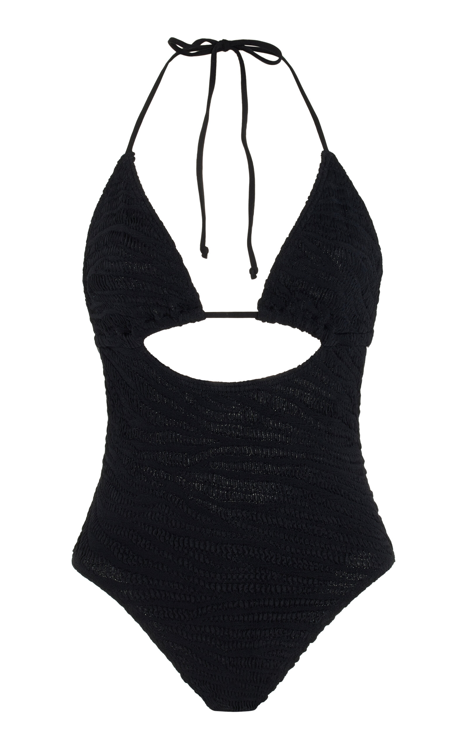 Shop Bondeye X Georgia Fowler Fowler Cutout One-piece Swimsuit In Black