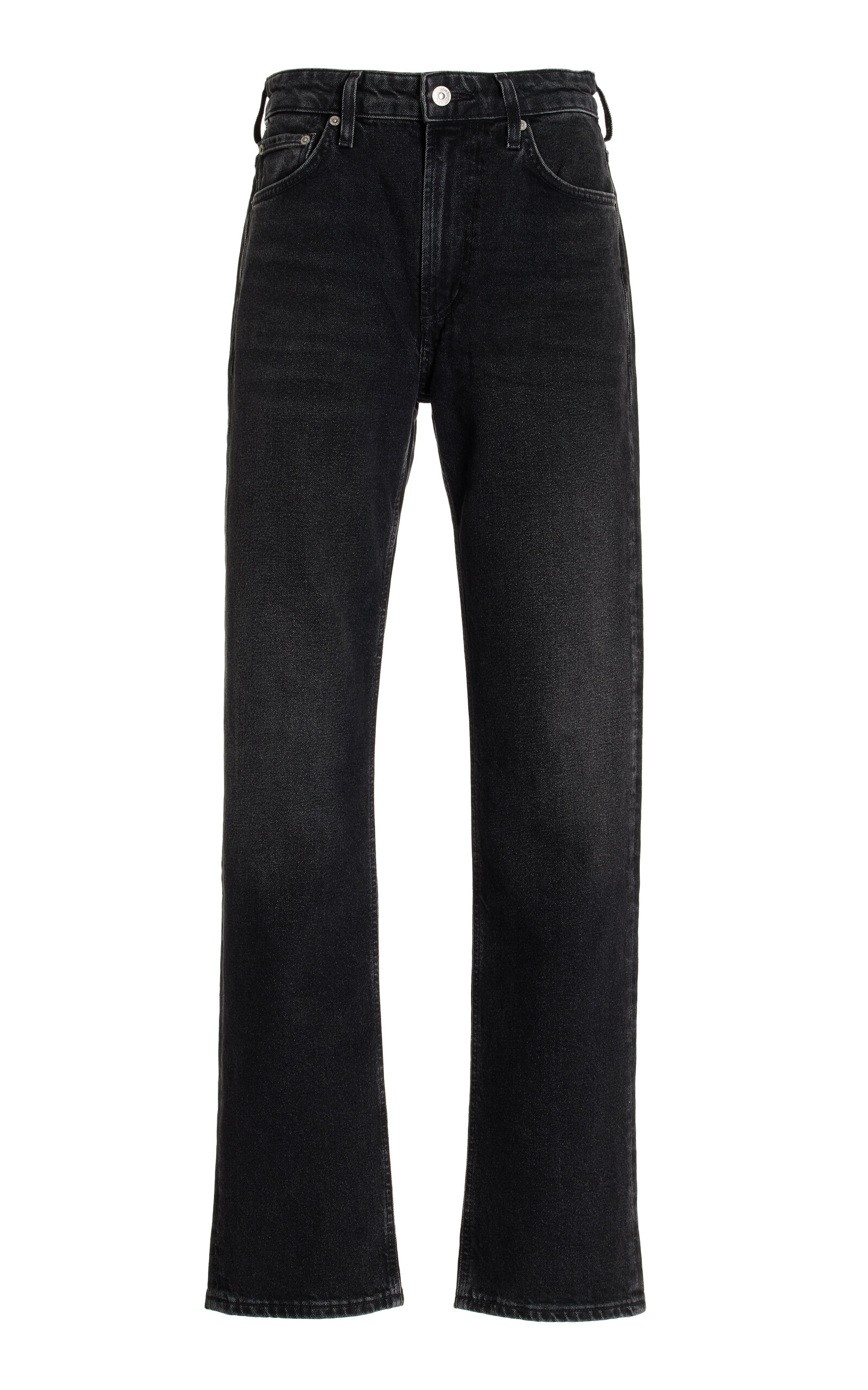 Zurie Rigid High-Rise Straight-Leg Jeans