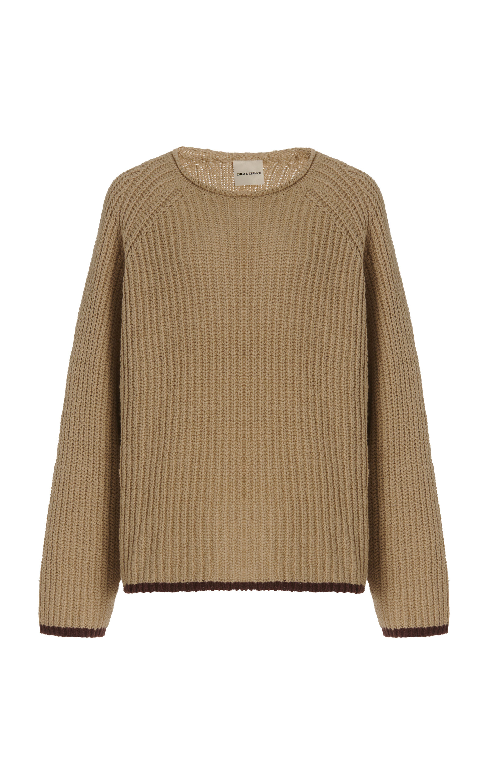 Ribed-Knit Cotton Sweater