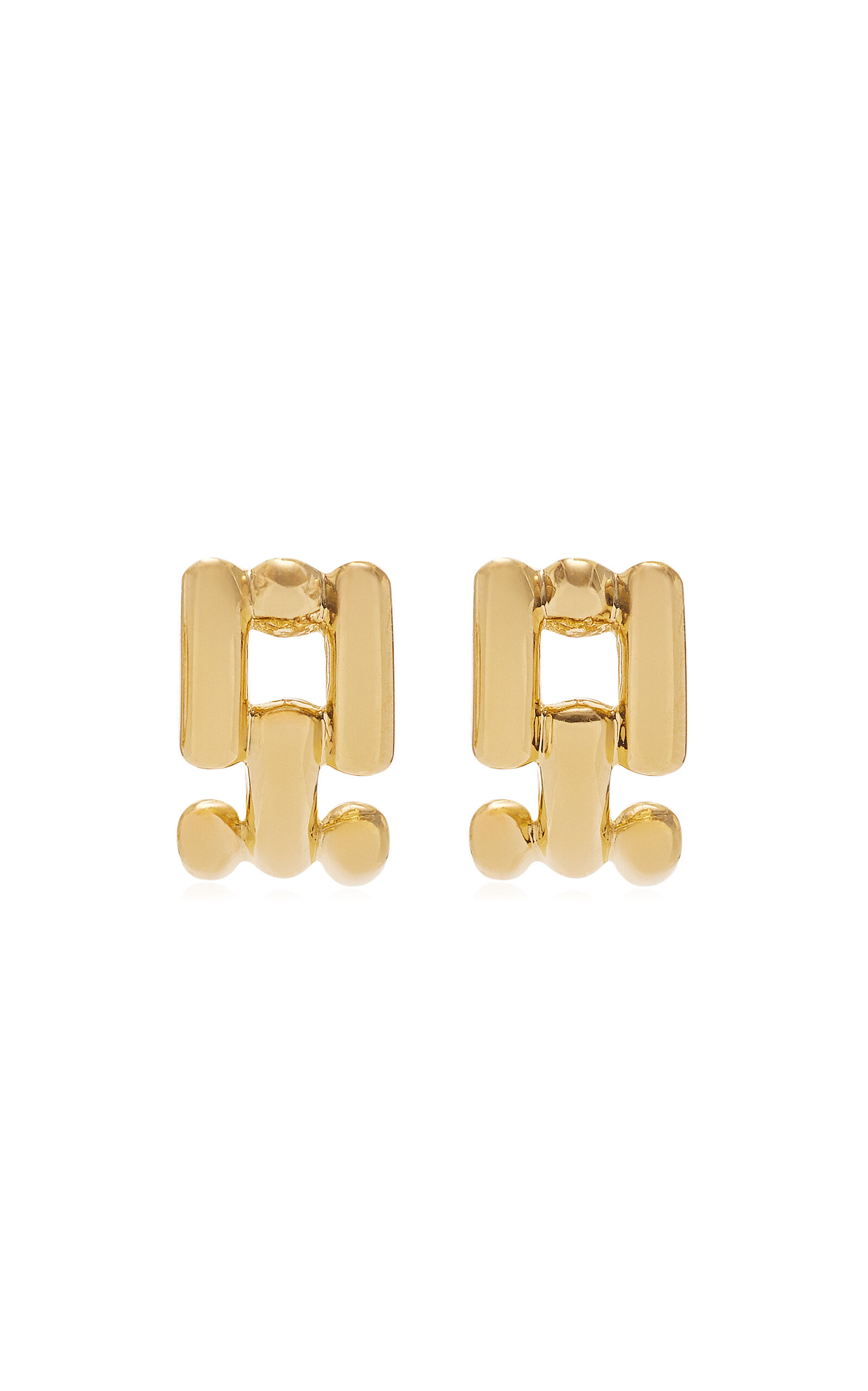 Shop Lie Studio Johanna 18k Gold-plated Earrings