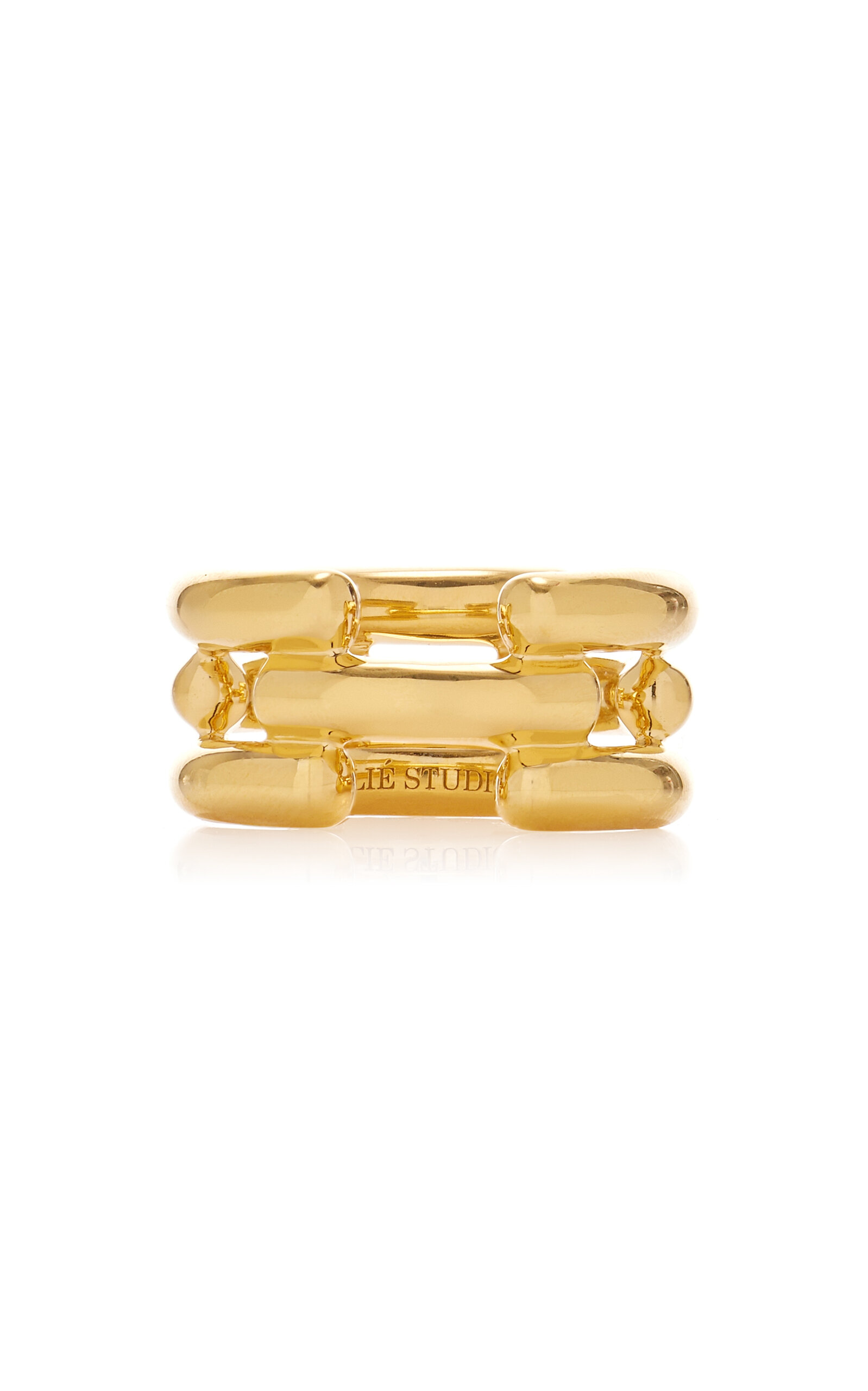 Shop Lie Studio The Emily 18k Gold-plated Ring