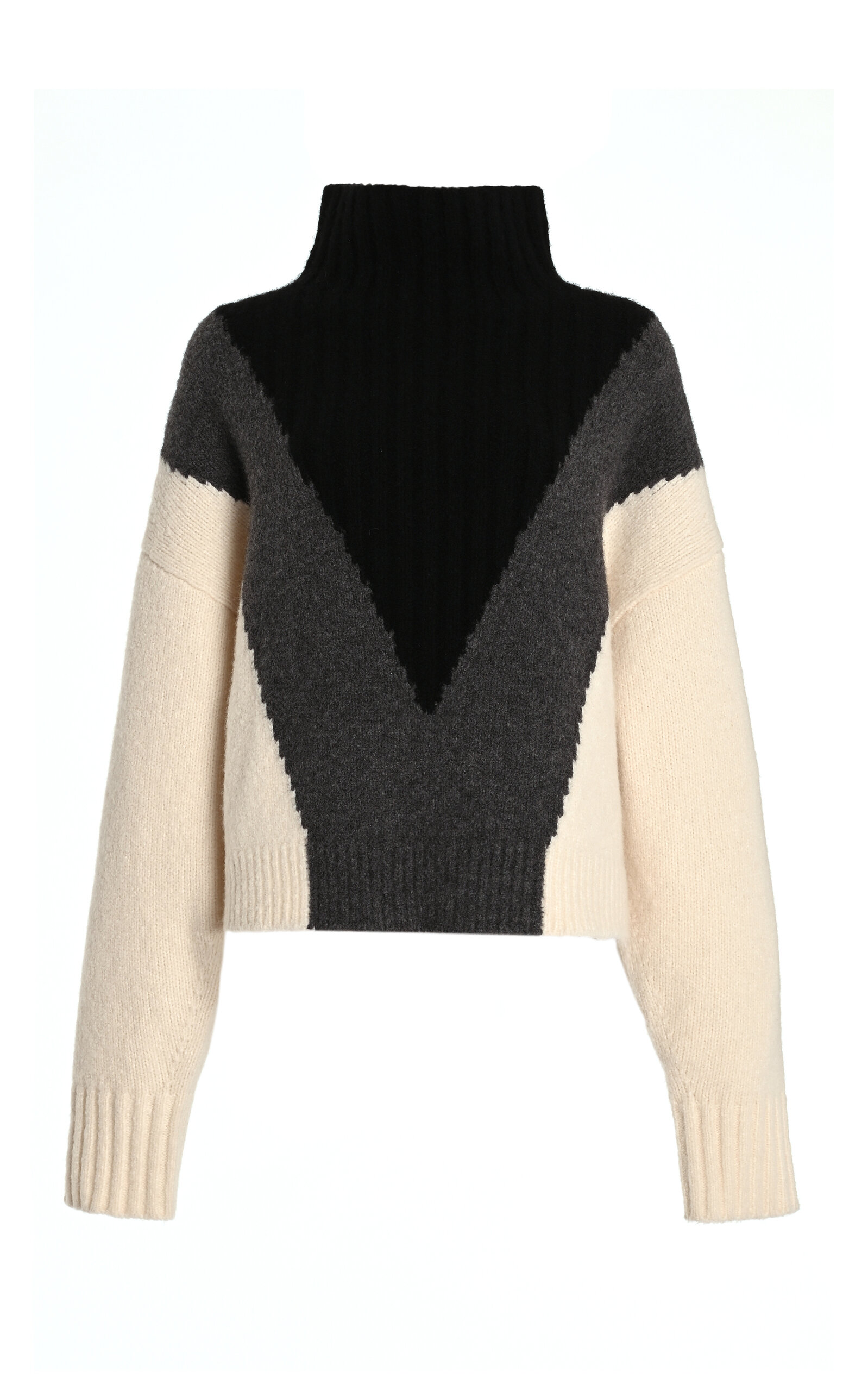 Alma Intarsia-Knit Cashmere-Blend Sweater